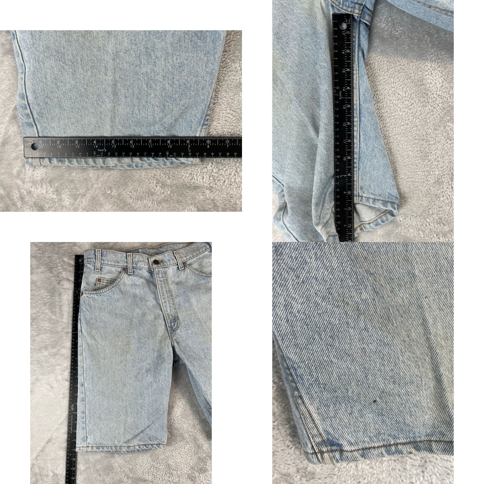 Levi's VINTAGE Levi's 550 Shorts Men 29 Blue Denim 100% Cotton Relaxed Fit 90s Orange Tab Jorts Casual Size US 29 - 8 Thumbnail