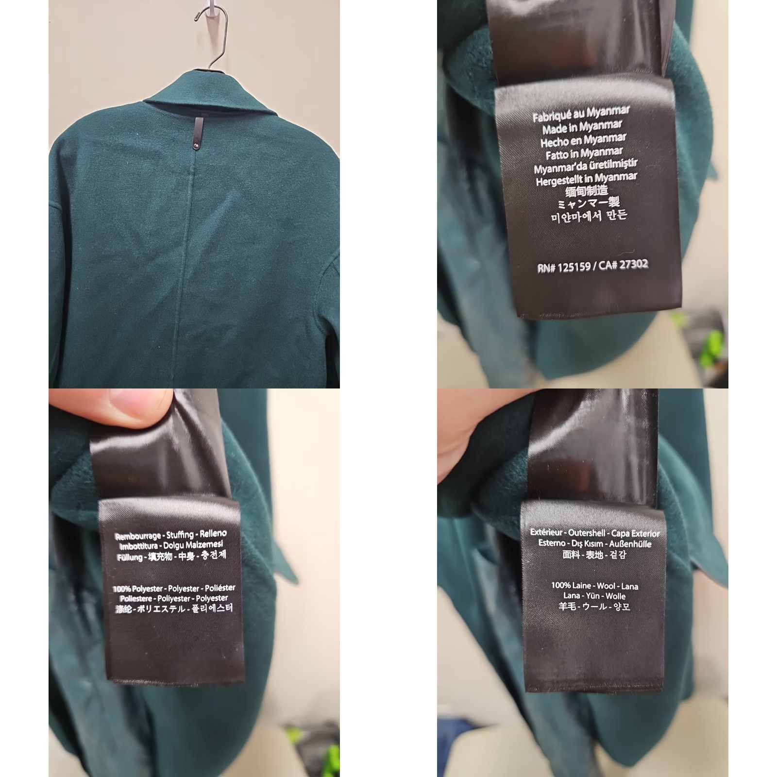 Mackage Mackage Coat Wool Parka Woman’s Green Large Chest 22 Length 40 Down Insulation Wool & Nylon Jacket Size L / US 10 / IT 46 - 8 Thumbnail