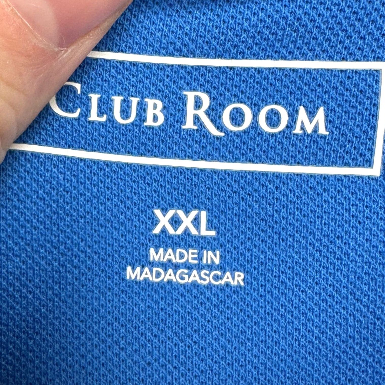 Club Room Club Room Polo Shirt Mens 2XL Blue Short Sleeve Casual Comfortable Breathable Shirt Size US XXL / EU 58 / 5 - 5 Thumbnail