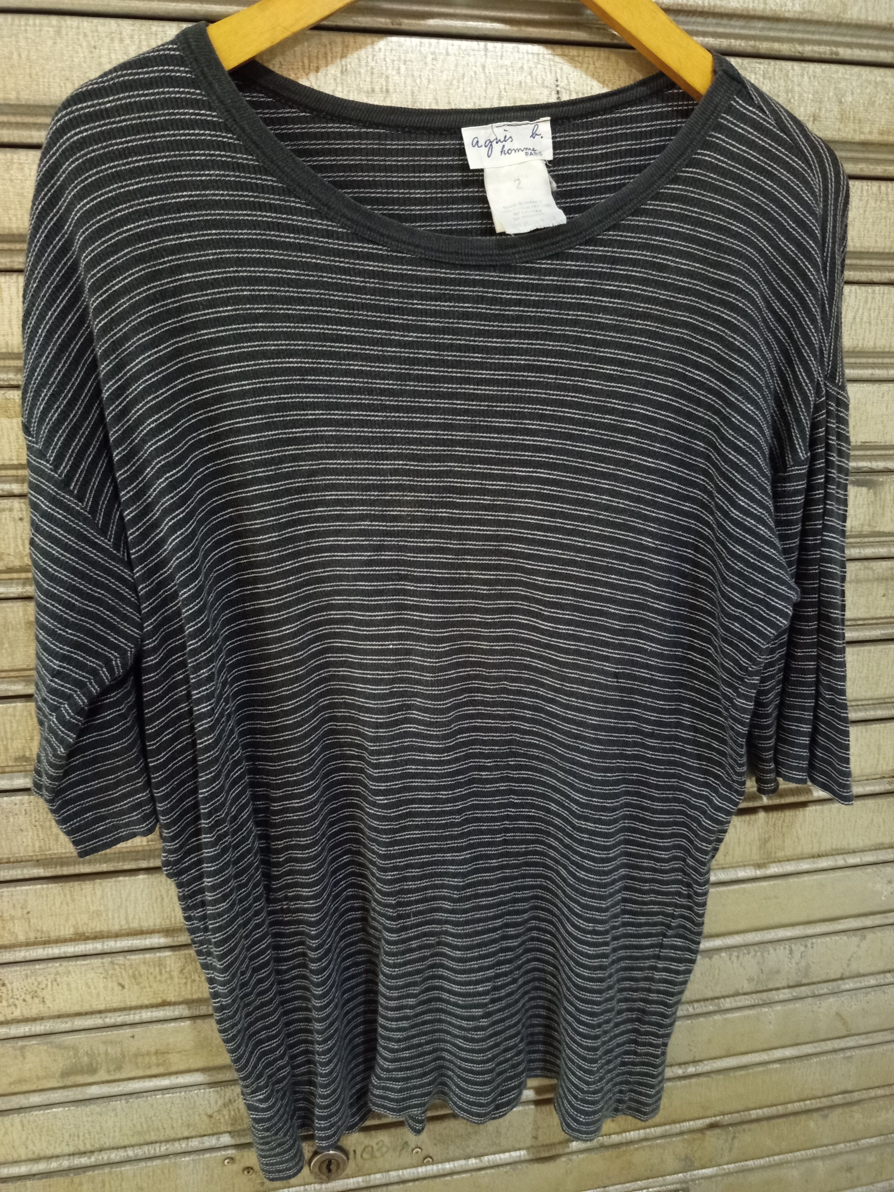 agnes b. Agnes b. Homme Thin Stripe Tee Size US M / EU 48-50 / 2 - 3 Thumbnail