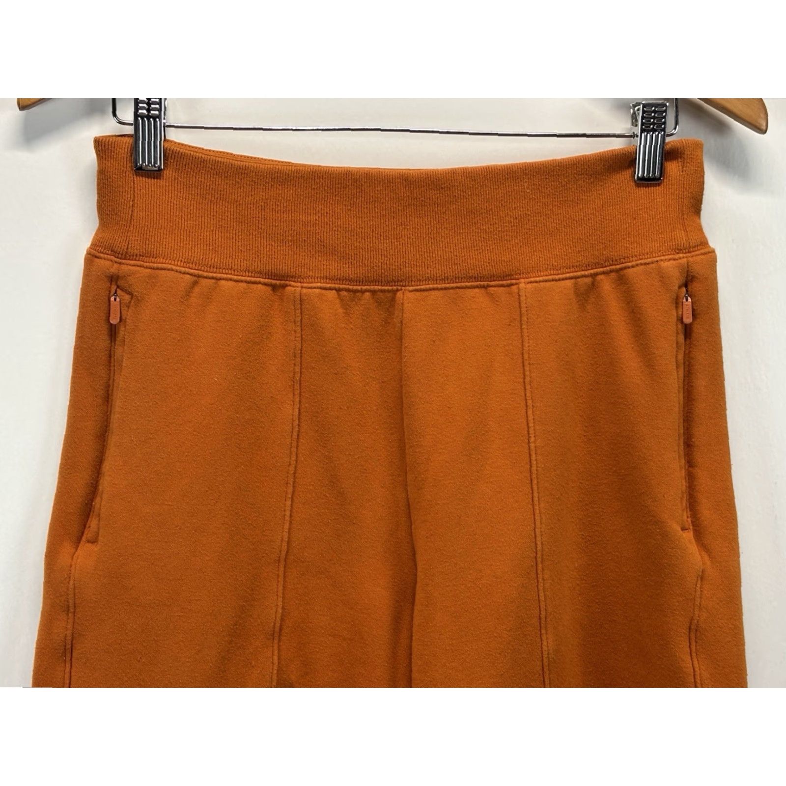 Athleta VINTAGE Athleta Retro Sweatpants Women’s Small Orange Cotton Blend Pull On Straight Leg Jogging Activewear Size 28" / US 6 / IT 42 - 2 Thumbnail