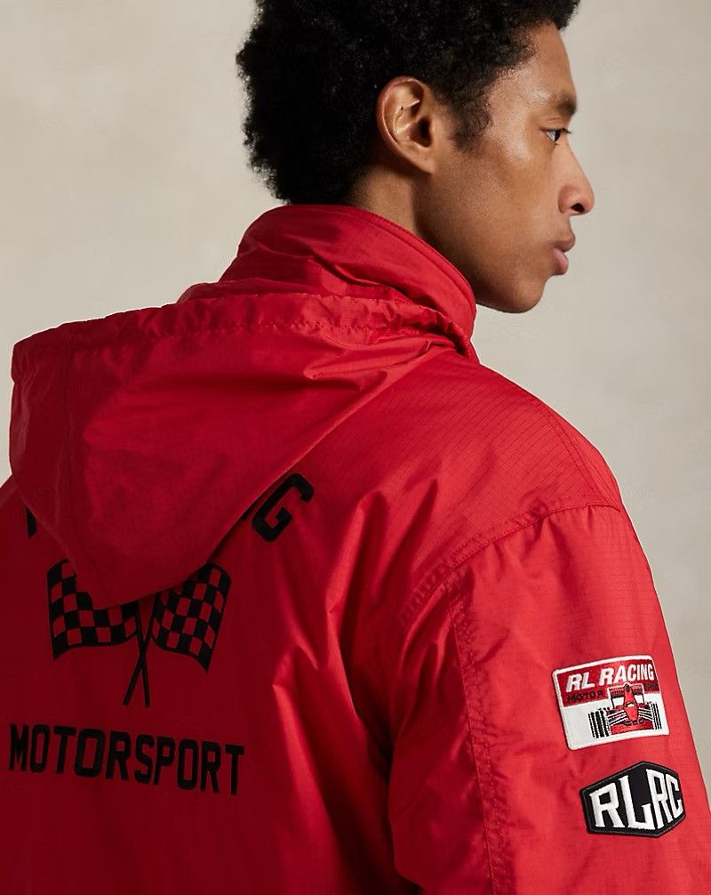 Polo Ralph Lauren Polo Ralph Lauren Racing Jacket Size Large Red Hooded Logos Size US L / EU 52-54 / 3 - 7 Thumbnail