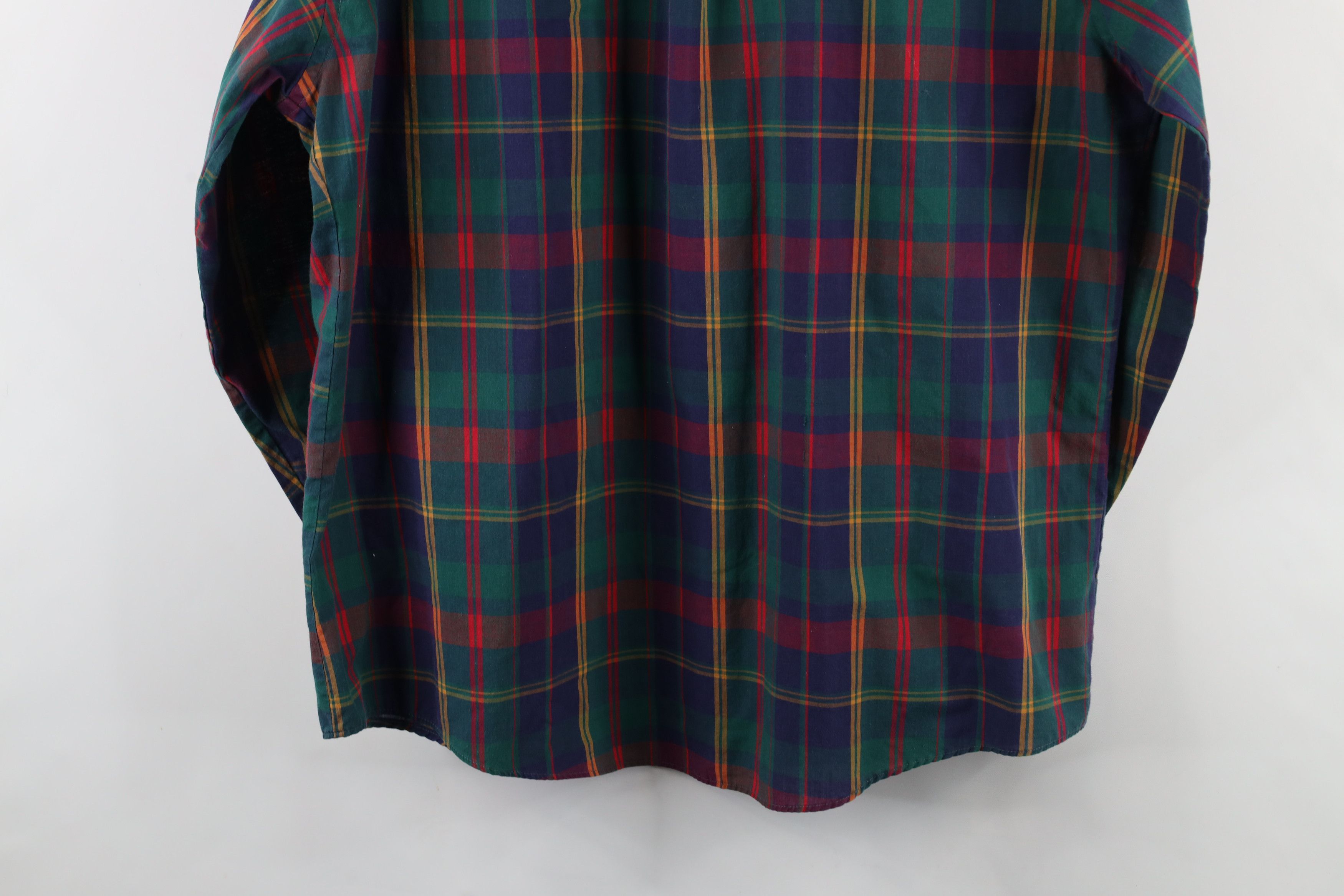 Vintage Vintage 90s Streetwear Plaid Collared Button Down Shirt Size US XL / EU 56 / 4 - 11 Thumbnail