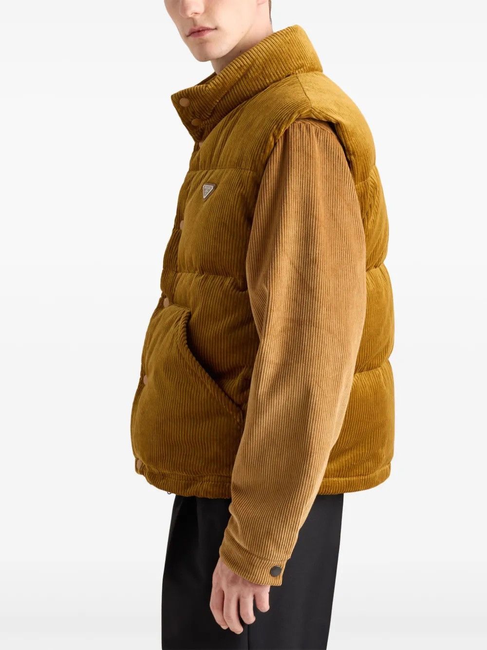 Prada Prada Velvet Corduroy Down Vest Size US S / EU 44-46 / 1 - 2 Thumbnail