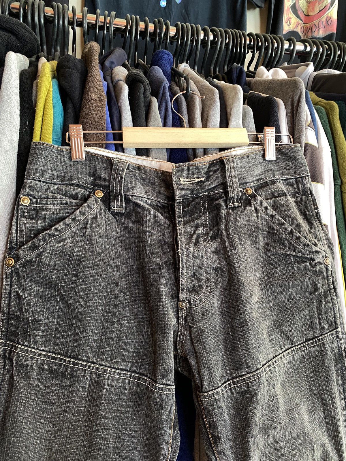 G-Star VINTAGE G-STAR 96 DOUBLE KNEE BIG LOGO DENIM JEANS Size US 30 / EU 46 - 4 Thumbnail