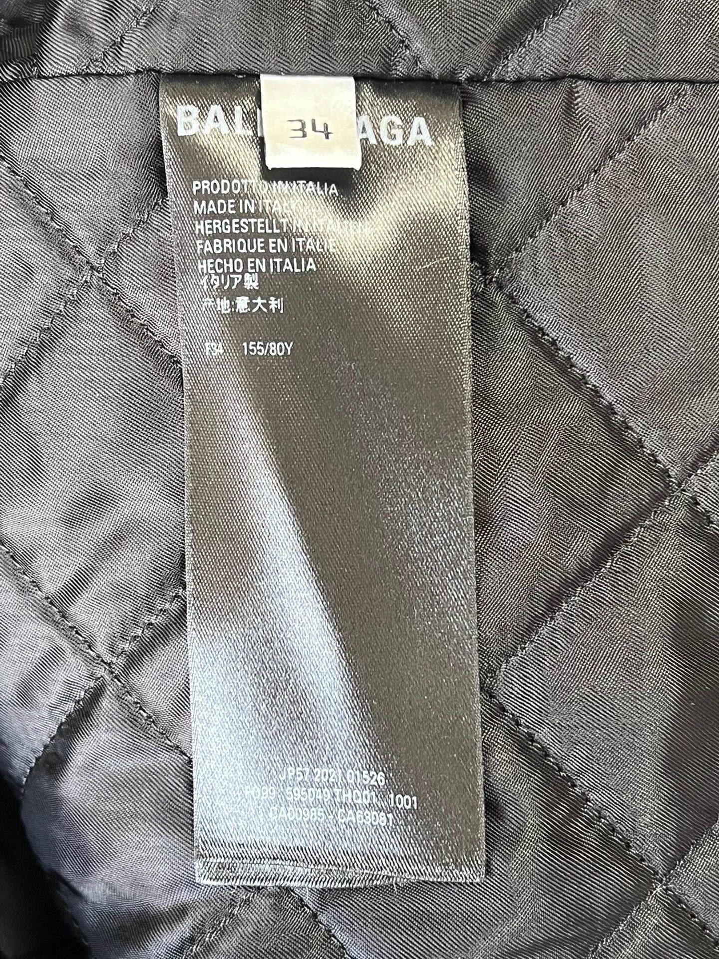 Balenciaga Balenciaga Black Logo Teddy Jacket Oversized 34 Size XS / US 0-2 / IT 36-38 - 6 Thumbnail