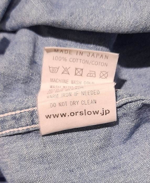 Orslow Japanese Brand Orslow Denim Shirt Made In Japan 