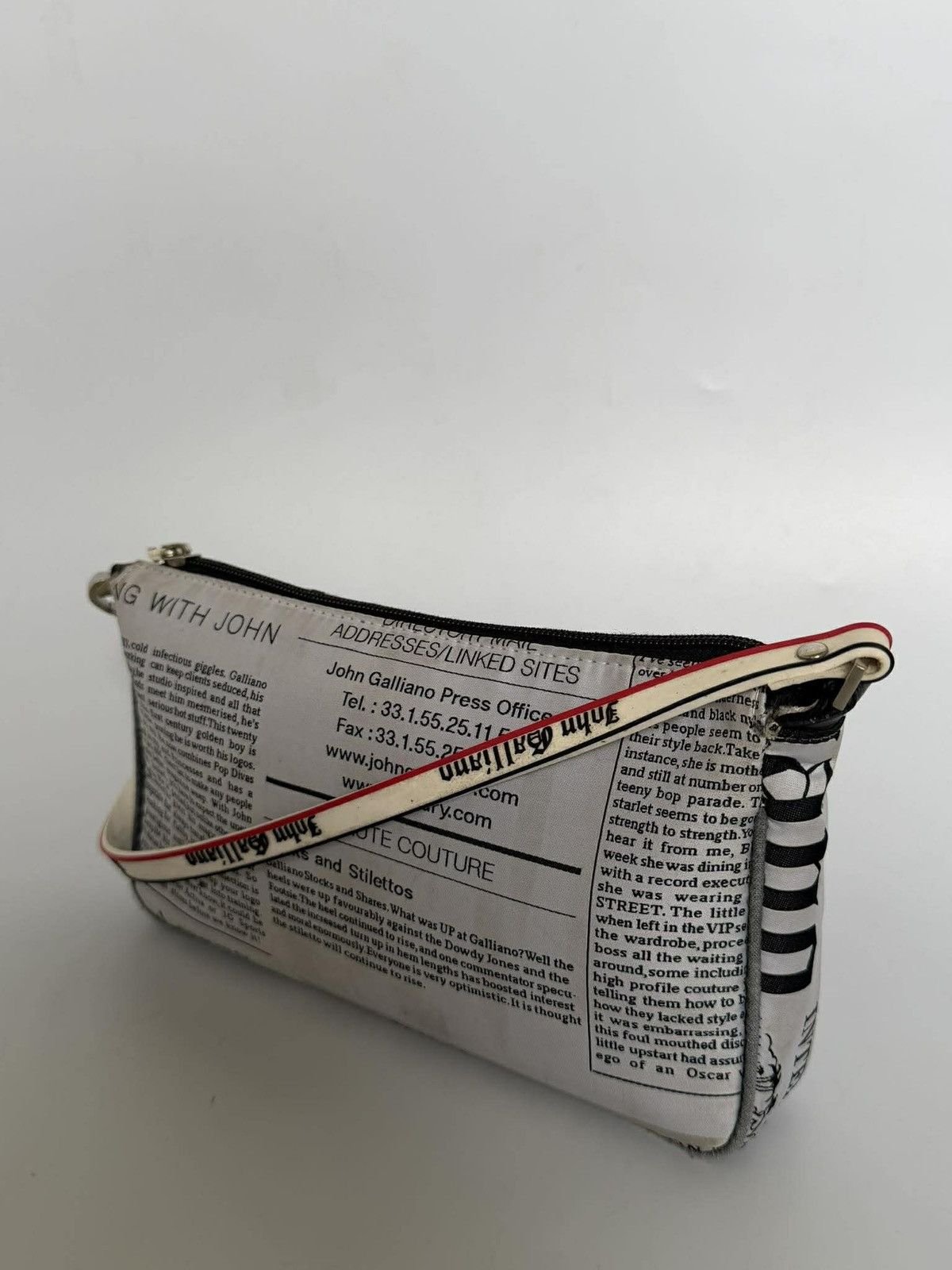 John Galliano John Galliano Newspaper Print Handbag Size ONE SIZE - 3 Thumbnail