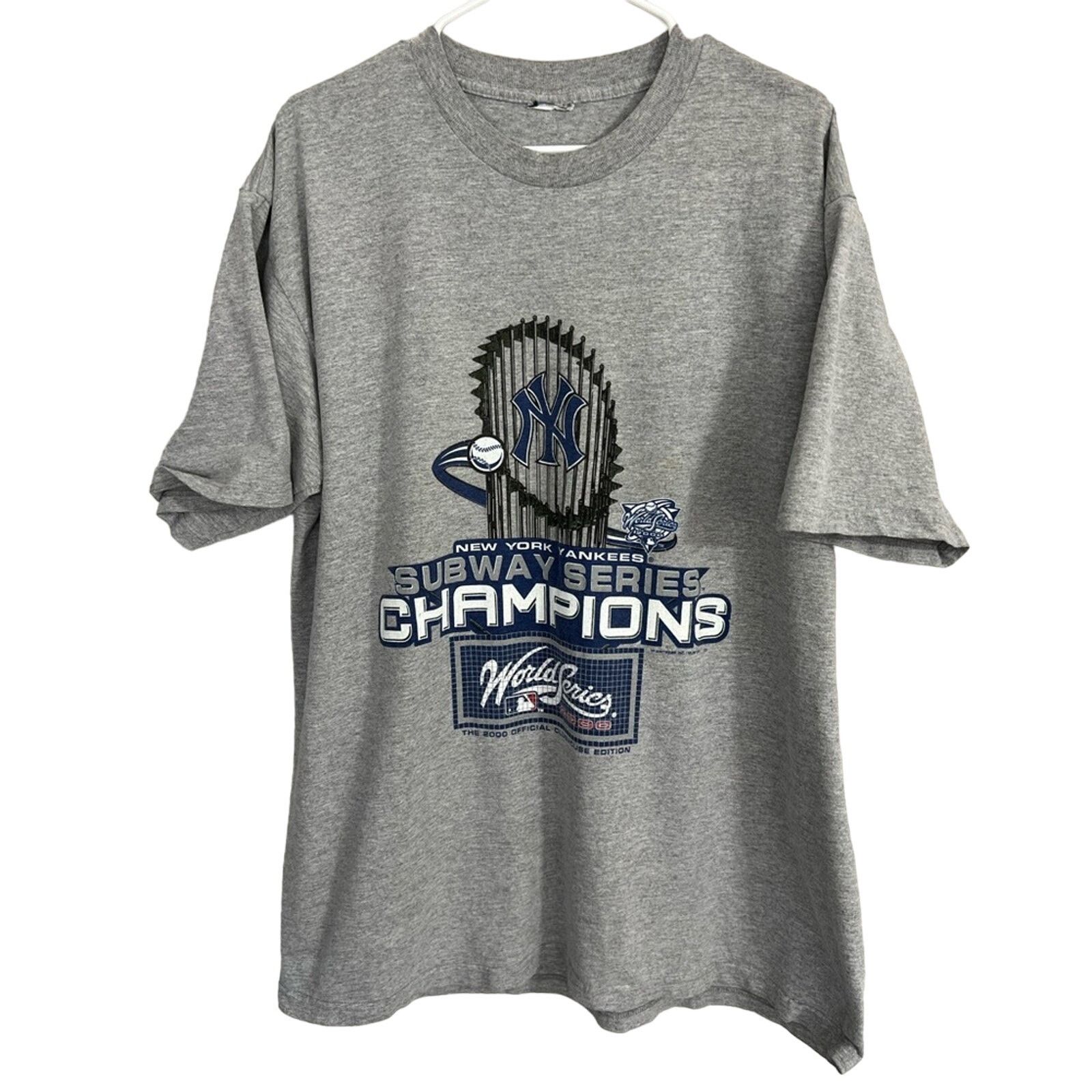 Lee VTG Lee Sport NY Yankees 2000 Subway Series Official T-shirt Size US XL / EU 56 / 4 - 1 Thumbnail