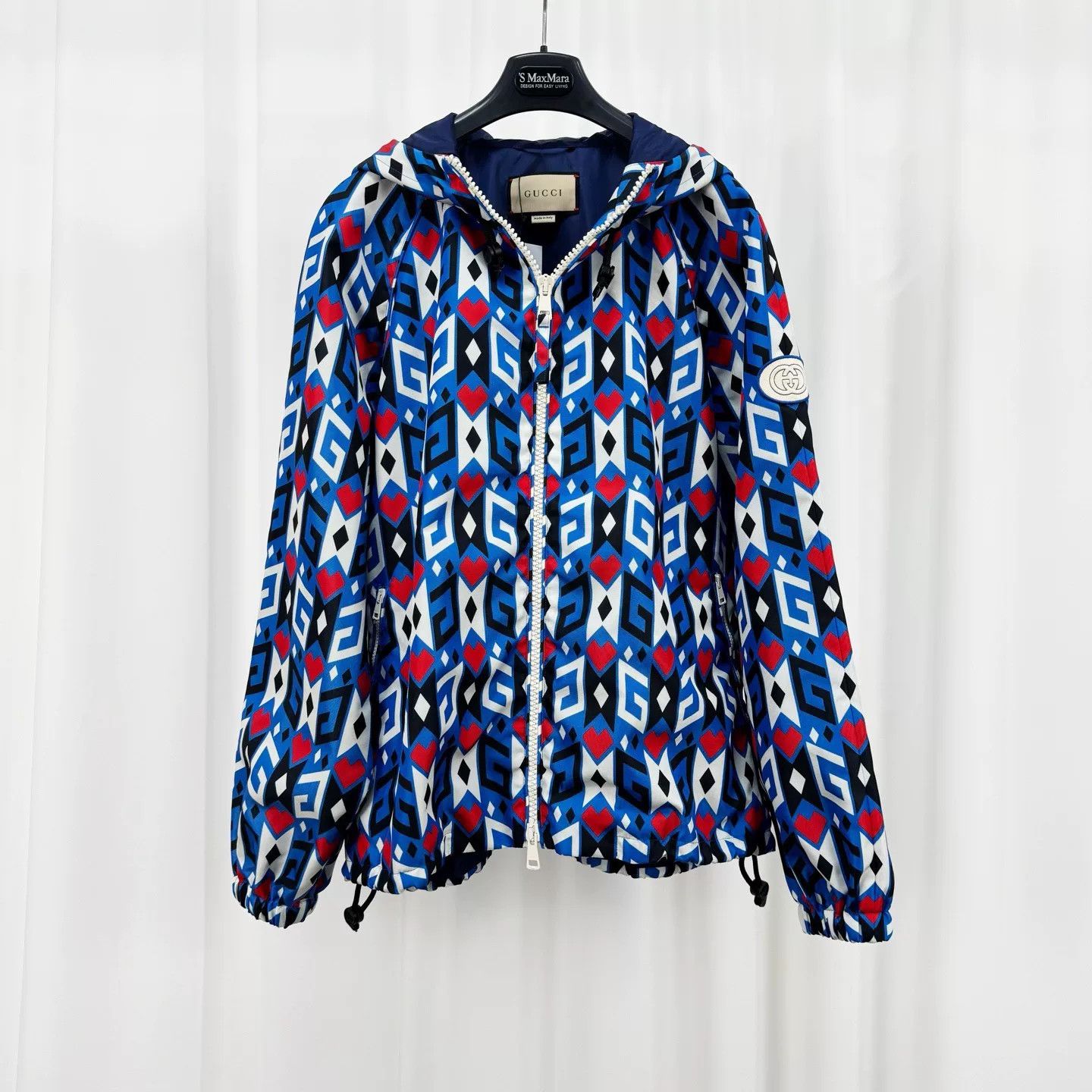 Gucci Gucci New Heart Print Embroidered Logo Jacket Size L / US 10 / IT 46 - 1 Thumbnail