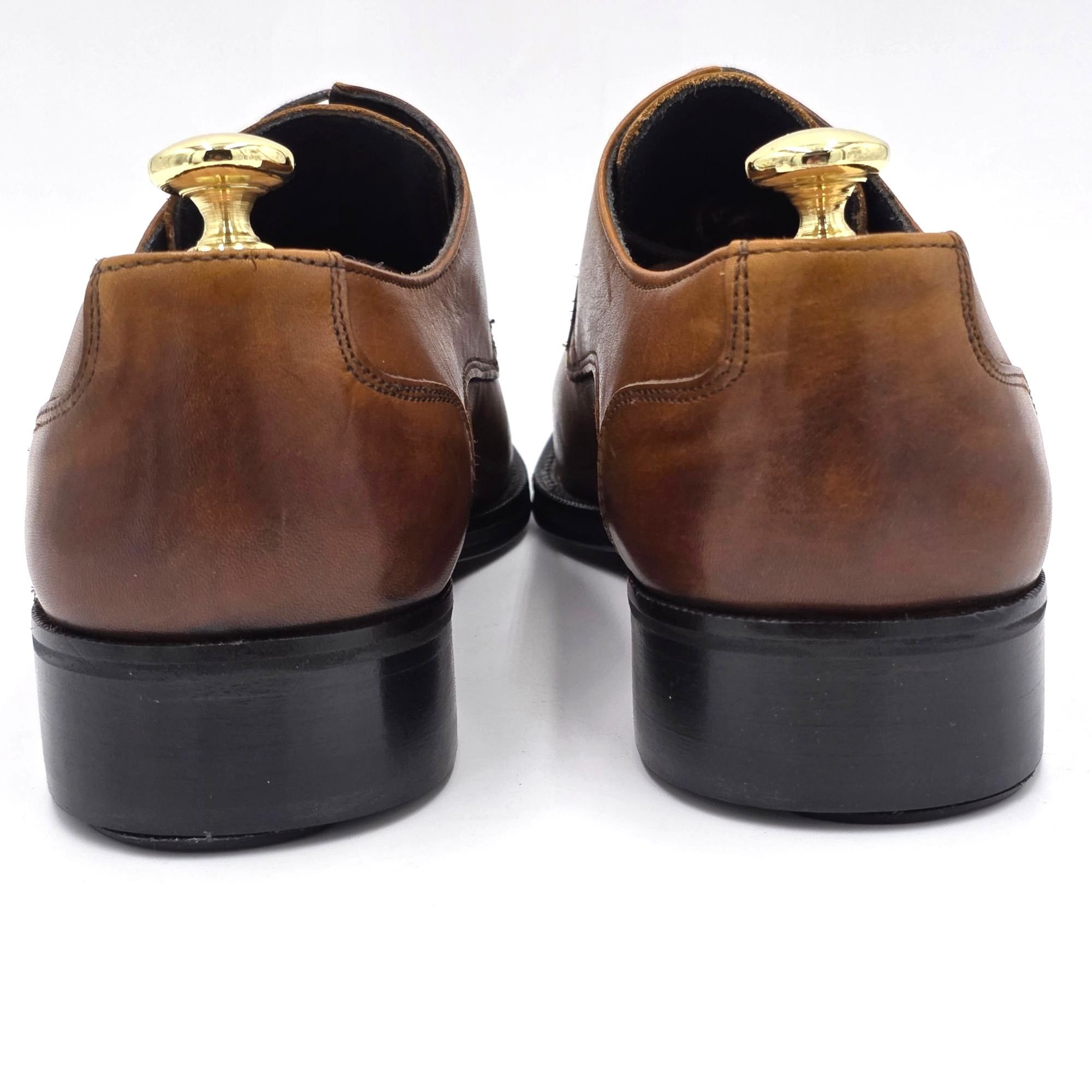 Other NEW Duca Italy Mens size 9 Burnished Brown Leather Plain-toe Size US 9 / EU 42 - 8 Thumbnail