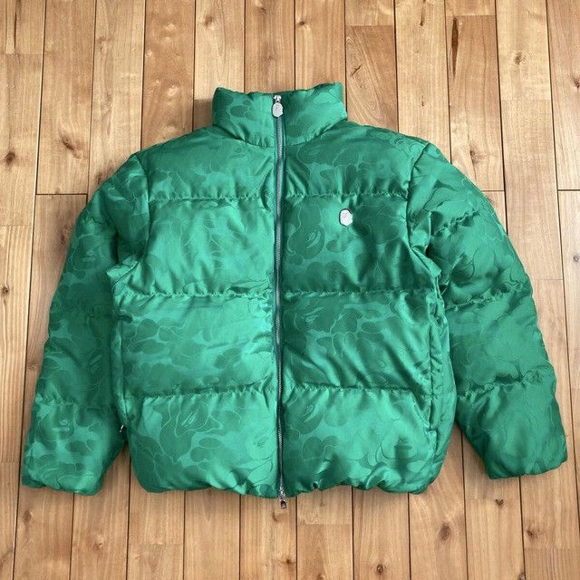 Bape BAPE Tonal Solid Camo Puffer Down Jacket a bathing ape Size US S / EU 44-46 / 1 - 2 Thumbnail