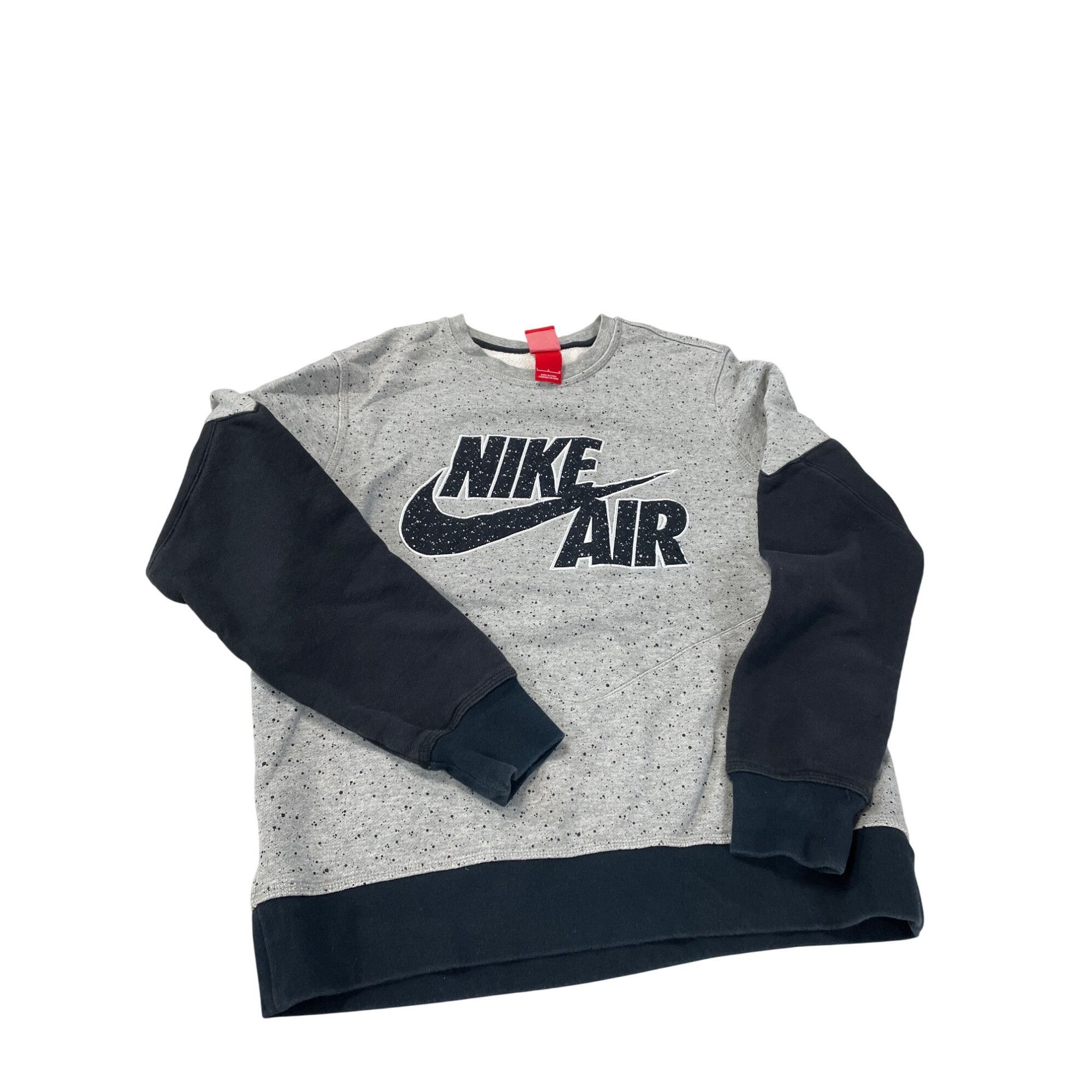 Nike Nike Air Youth mens gray black Pullover sweatshirt Size L SK Size US L / EU 52-54 / 3 - 12 Thumbnail