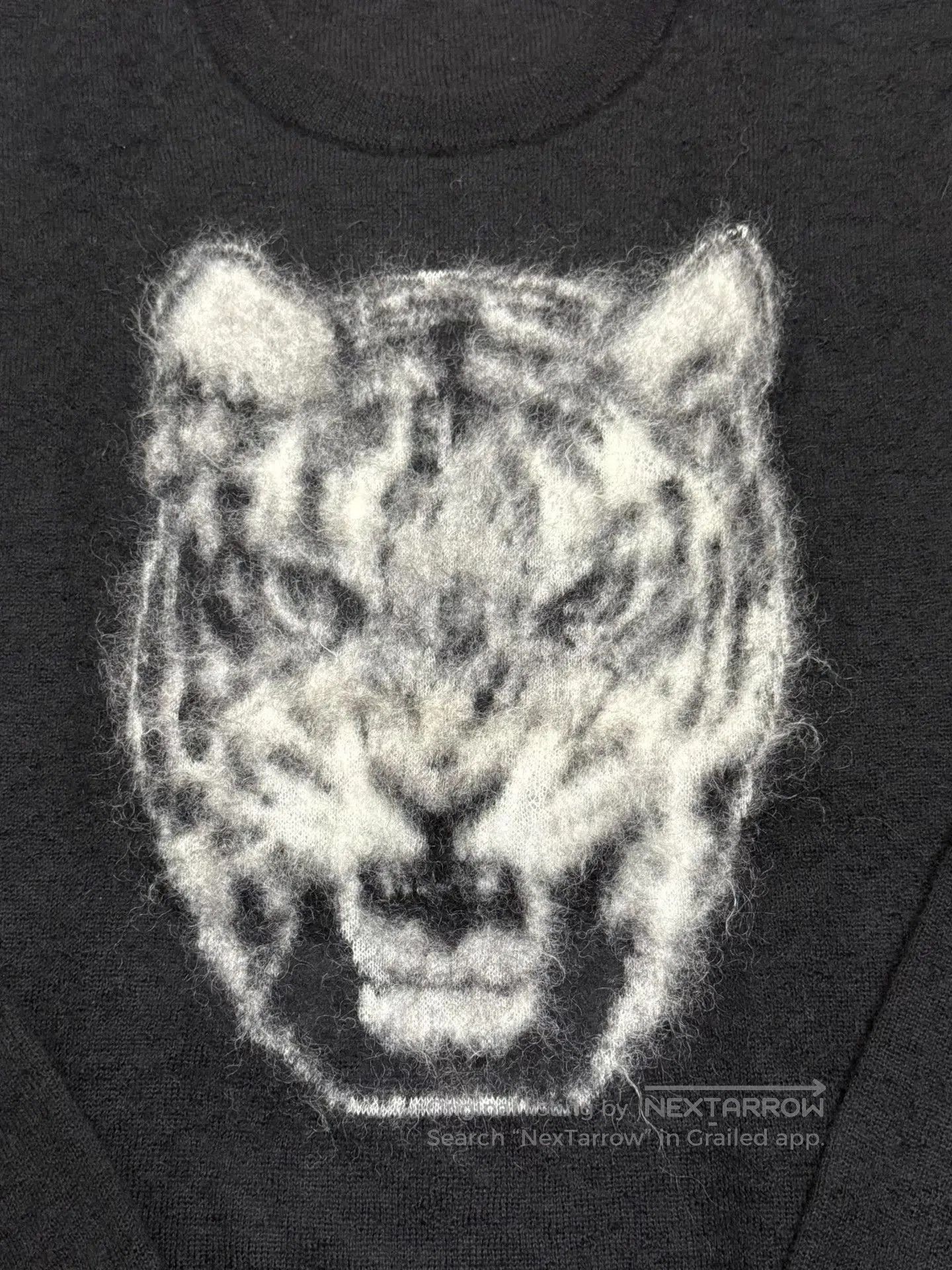 Saint Laurent Paris Saint Laurent Tiger Head Knit Sweater. Size S / US 4 / IT 40 - 3 Thumbnail