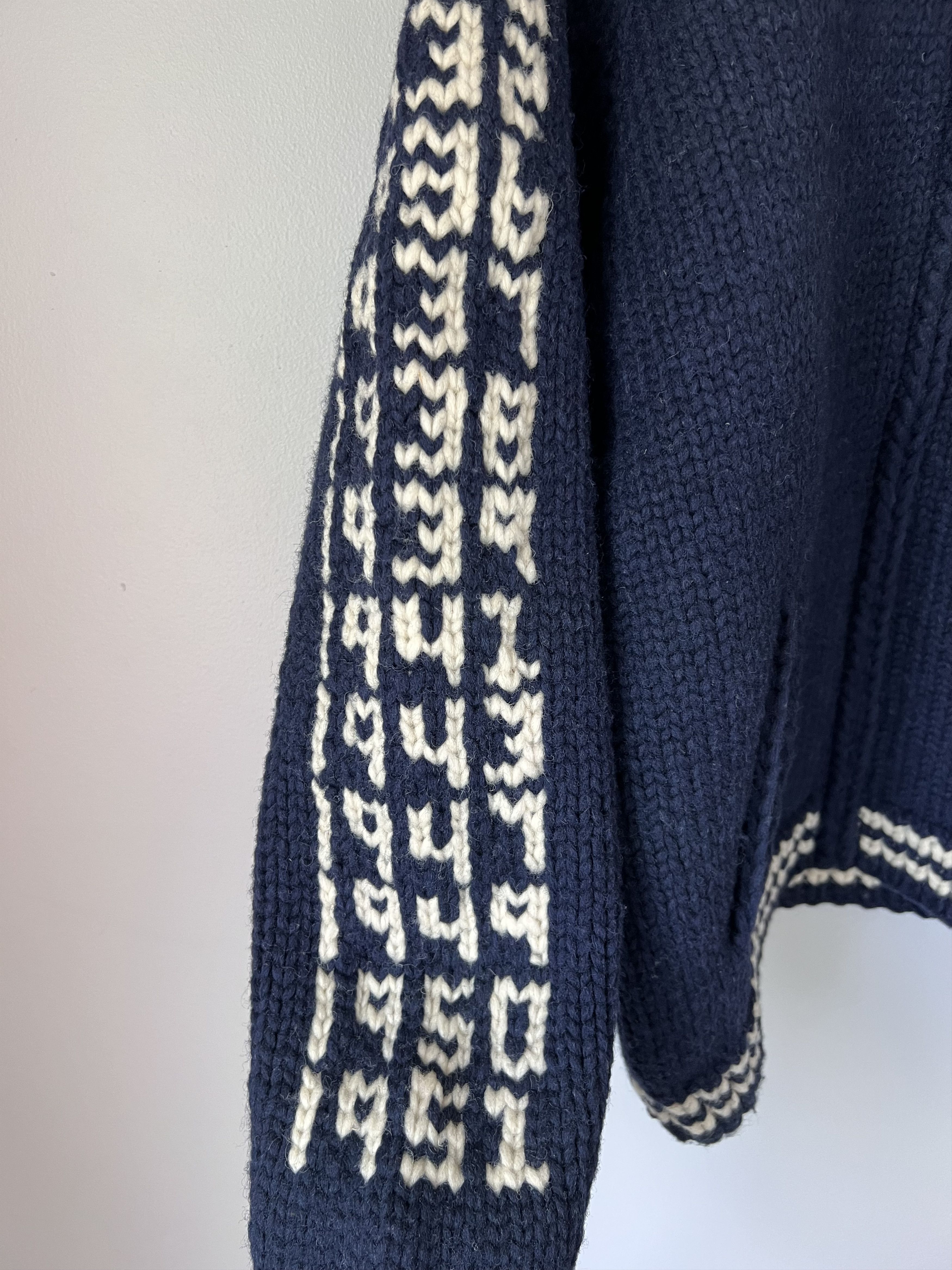 Aime Leon Dore Aime Leon Dore New York Yankees Hand Knit Sweater in Navy Size US L / EU 52-54 / 3 - 5 Thumbnail
