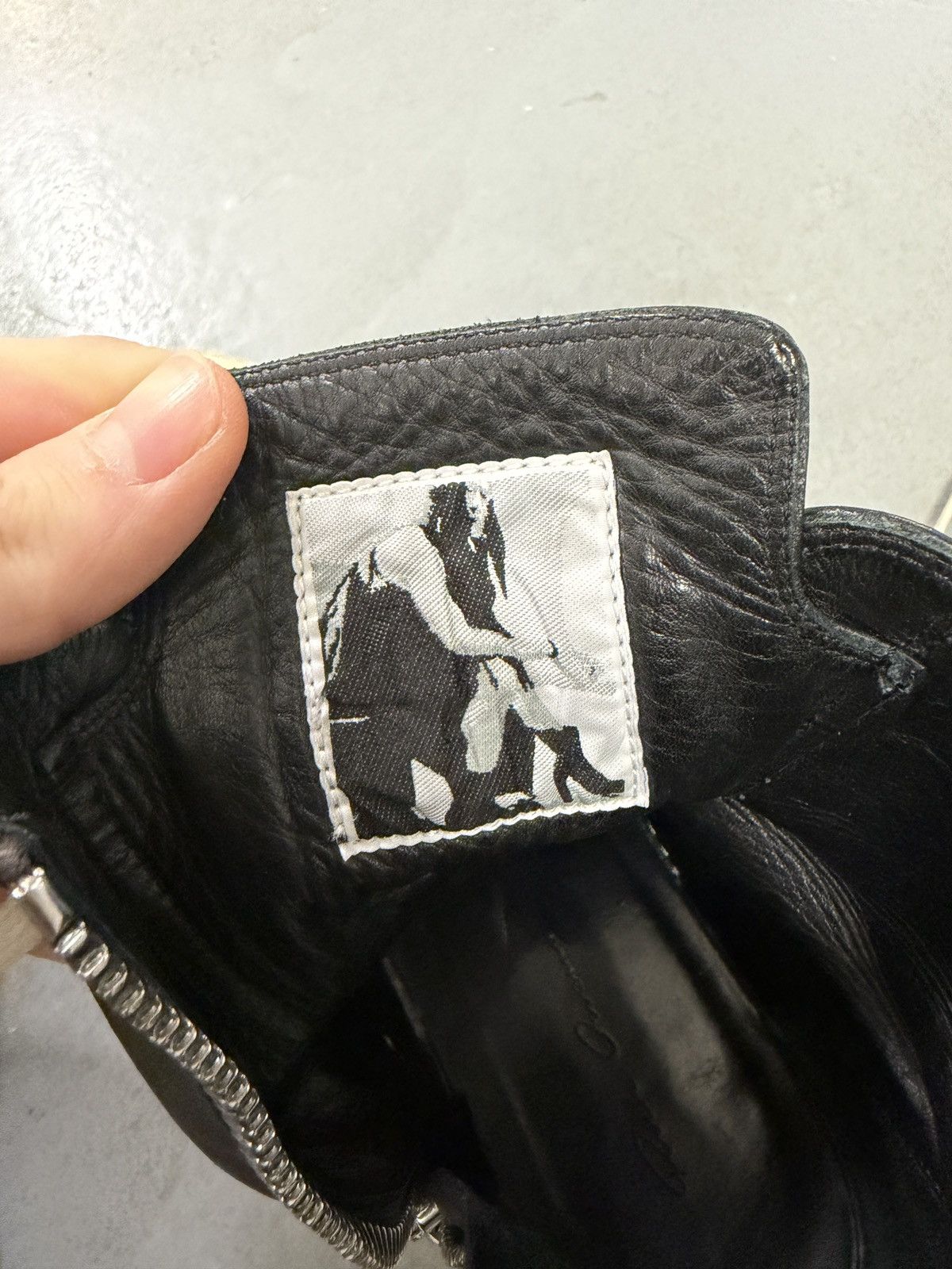 Rick Owens Rick Owens Mainline Leather Ramones High Top Sneakers Size US 7 / EU 40 - 12 Thumbnail