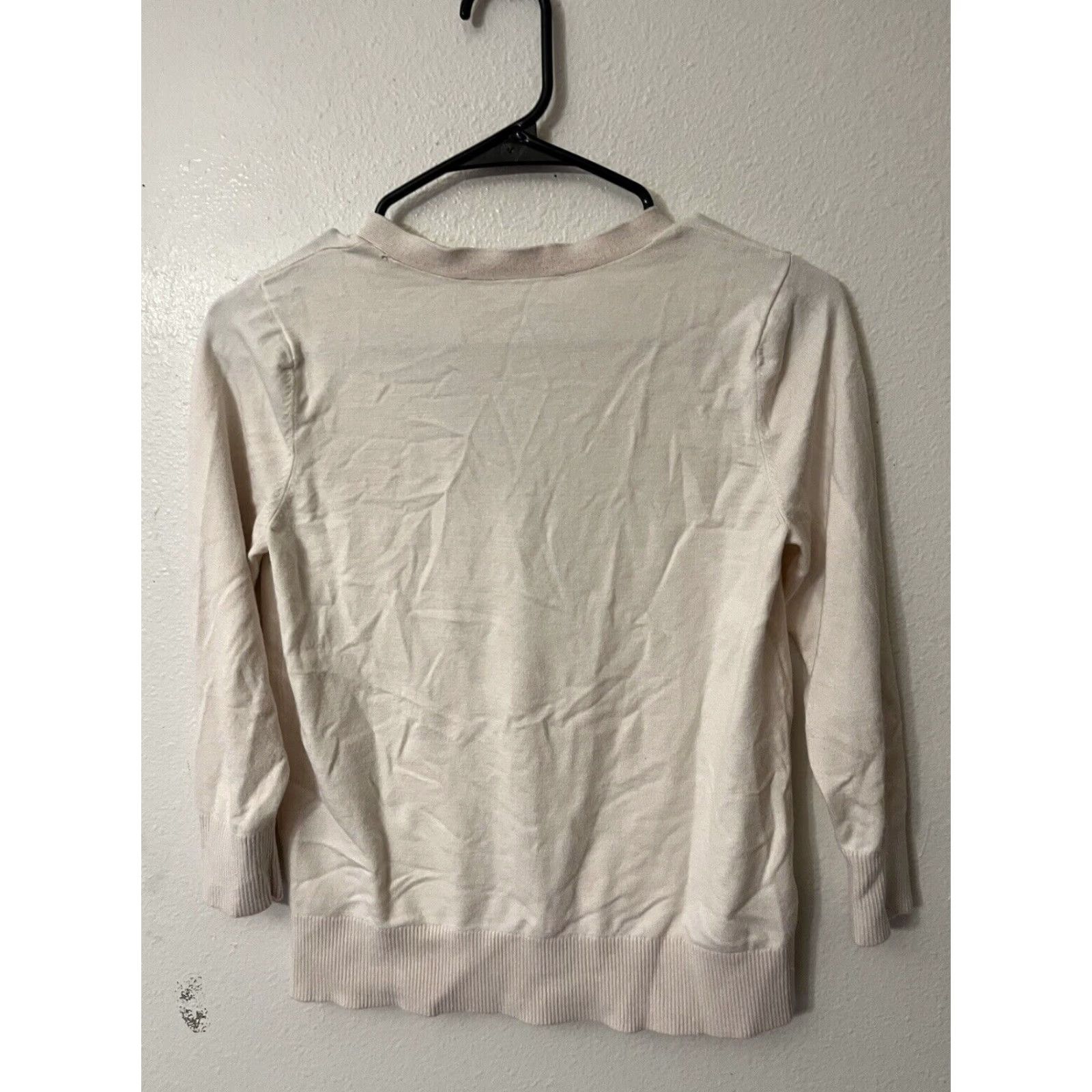 Loft LOFT Cardigan Womens Small Open Front Pink 3/4 Sleeve Lightweight Casual Size S / US 4 / IT 40 - 2 Thumbnail