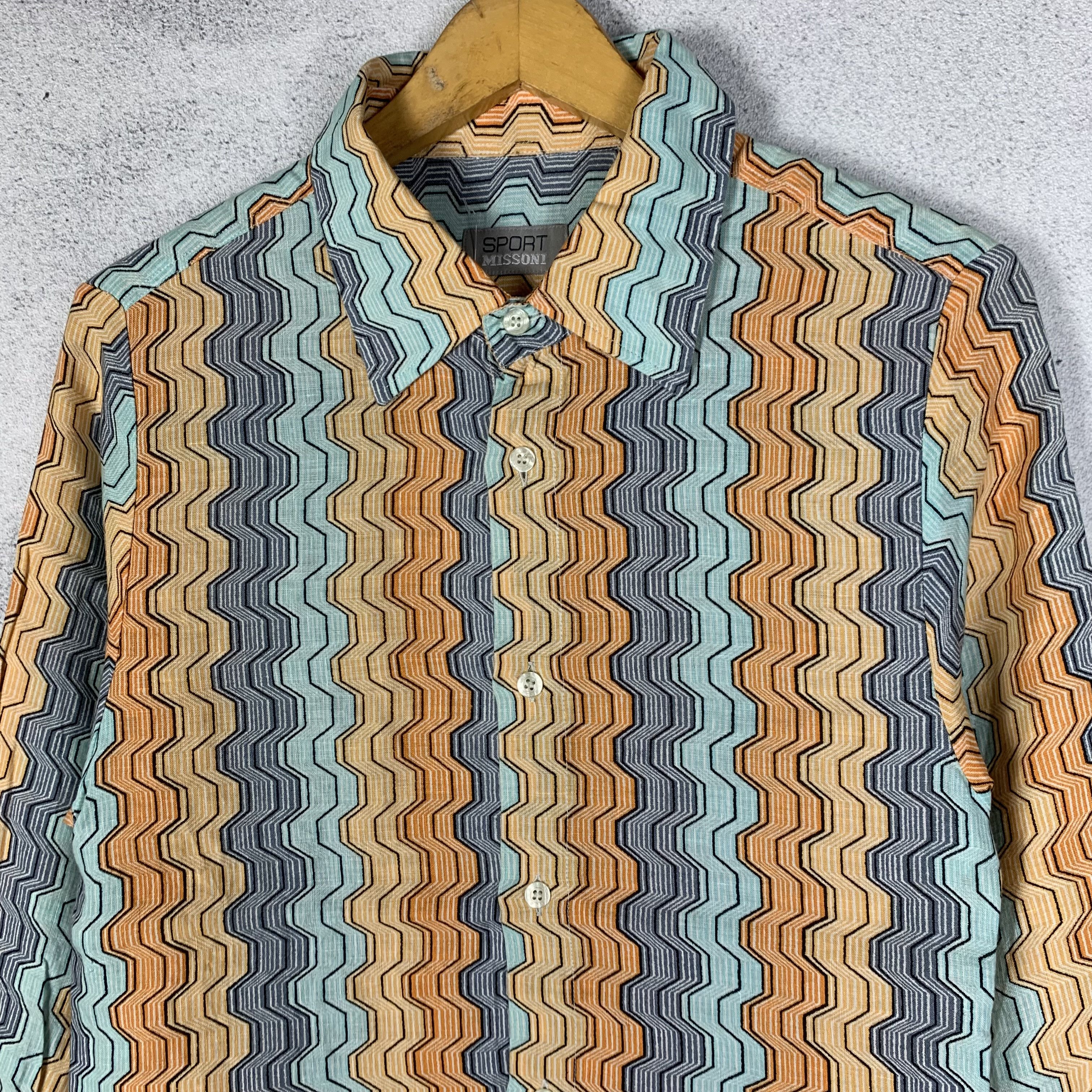 Missoni Vintage Missoni 3D Pattern Shirt Size US S / EU 44-46 / 1 - 3 Thumbnail