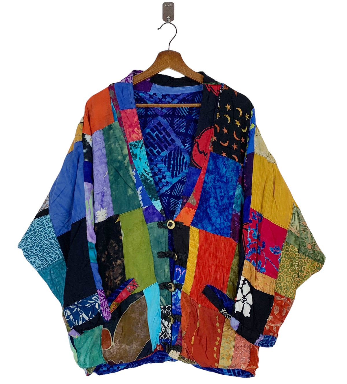 Handmade × Vintage VINTAGE 100% RAYON PATCHWORK JACKET Size US M / EU 48-50 / 2 - 1 Thumbnail