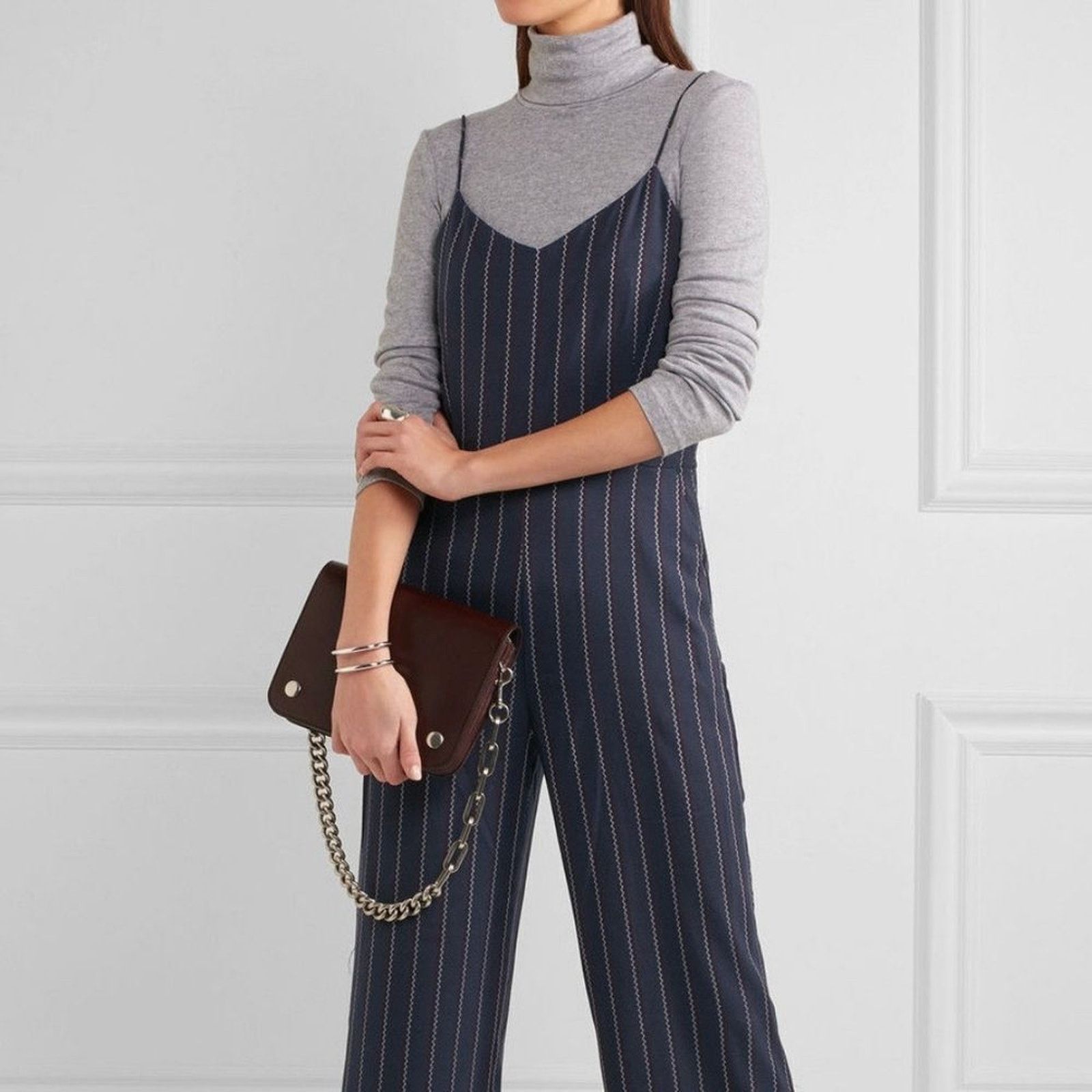 Jonathan Simkhai Jonathan Simkhai Black Blouson Straight Leg Jumpsuit Size S Size 27" / US 4 / IT 40 - 1 Thumbnail