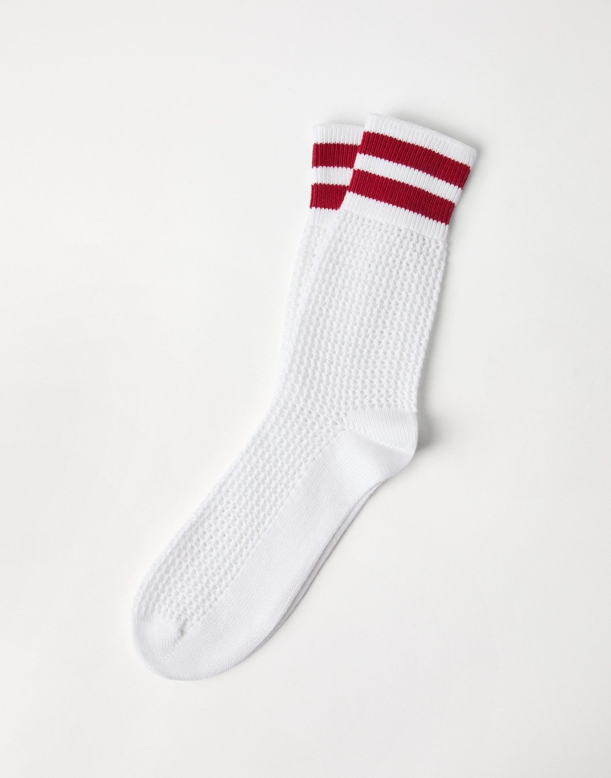 Brunello Cucinelli o1la1rc1a0326 Size: OS / Socks in White/Red Size ONE SIZE - 1 Thumbnail