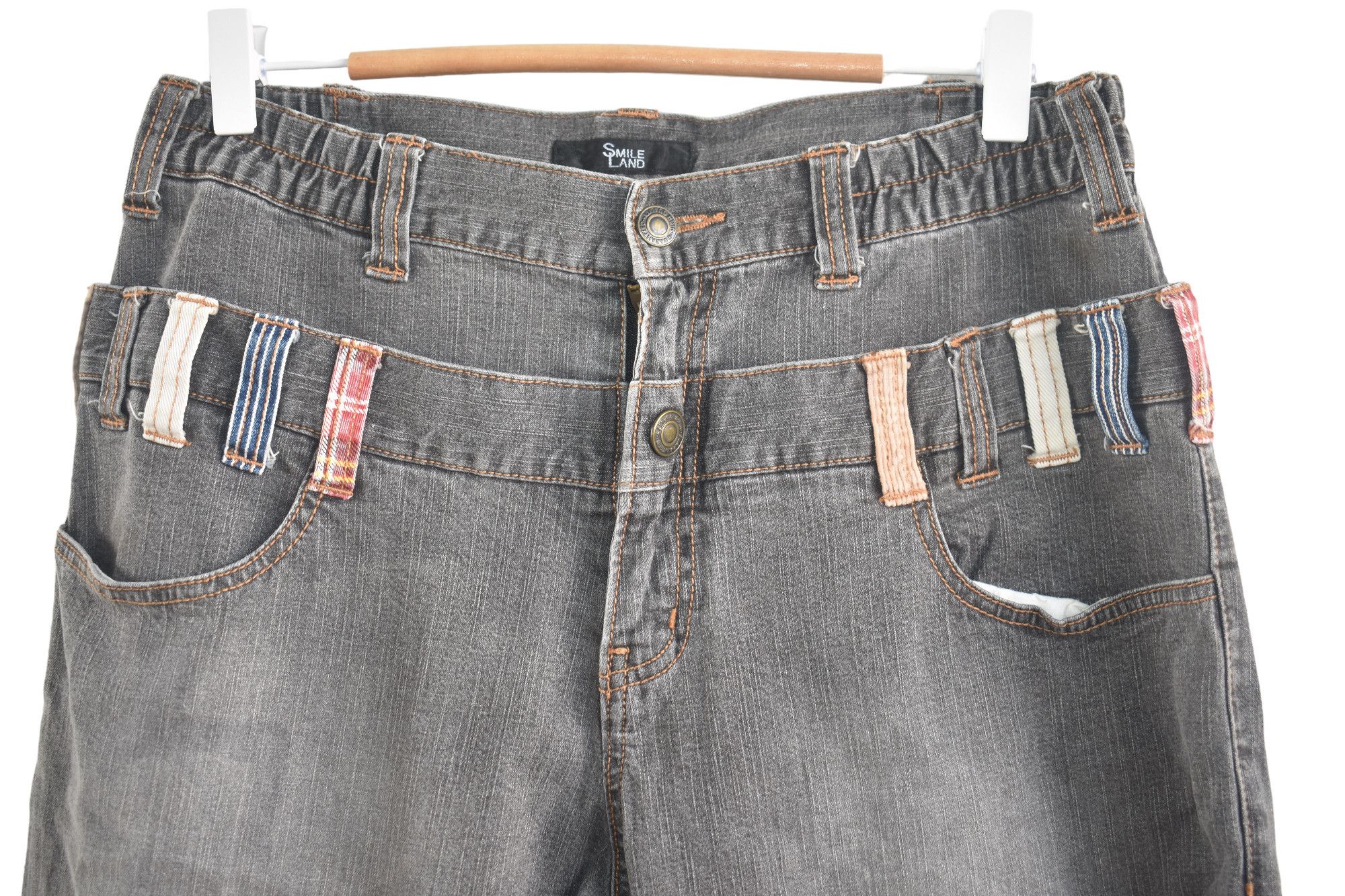 If Six Was Nine × Japanese Brand × Jean Wide Leg 🔥 Double Waist Baggy Jeans Vintage W31 Size US 31 - 2 Thumbnail