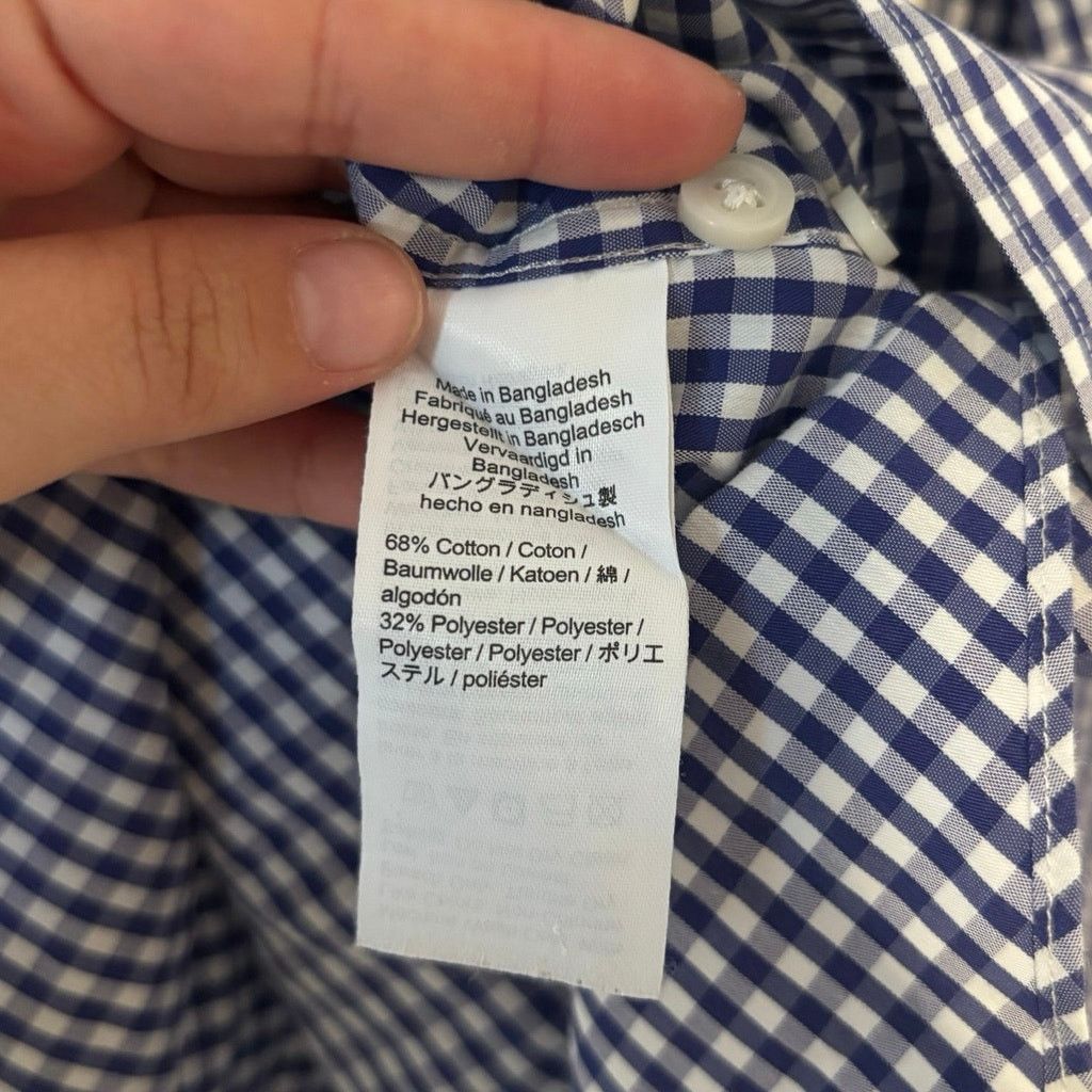 J.Crew NWOT J.Crew Slim Cotton Poplin Gingham Shirt Blue Size L Size US L / EU 52-54 / 3 - 5 Thumbnail