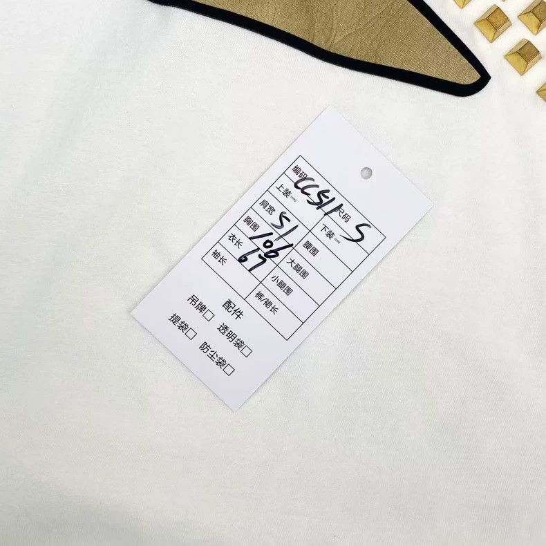 Fendi Fendi Little Monster Series White Diamond Short Sleeve Size US S / EU 44-46 / 1 - 5 Thumbnail