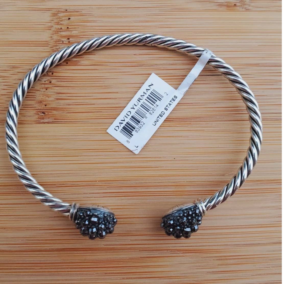 David Yurman David Yurman Hematite Berries Cable Sterling Silver Bracelet Size ONE SIZE - 4 Thumbnail