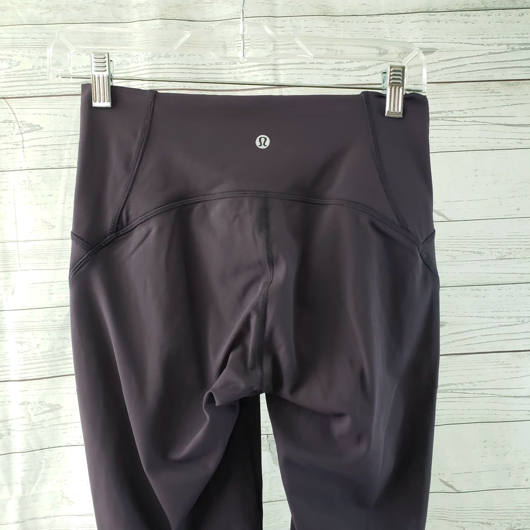 Lululemon Lululemon Womens Lean In Crop Leggings Sz 6 Solid Purple Mid Rise Cropped 17 Inseam Nylon Blend Activewear Womens Size 28" / US 6 / IT 42 - 3 Thumbnail