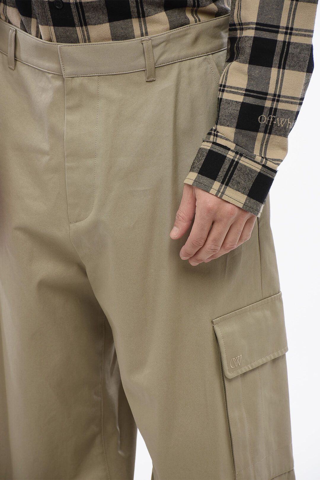 Off-White og1mm1025 High Waisted Cargo Pant in Beige Size US 30 / EU 46 - 3 Thumbnail