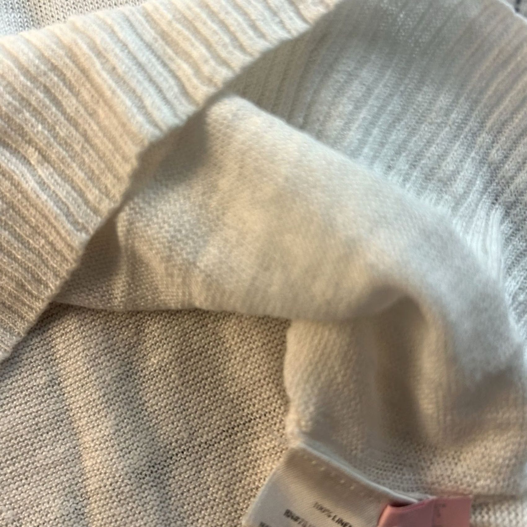 Eileen Fisher Eileen Fisher Short Sleeve Blouse Women's Large Ivory Linen 100% Shirt Size L / US 10 / IT 46 - 5 Thumbnail