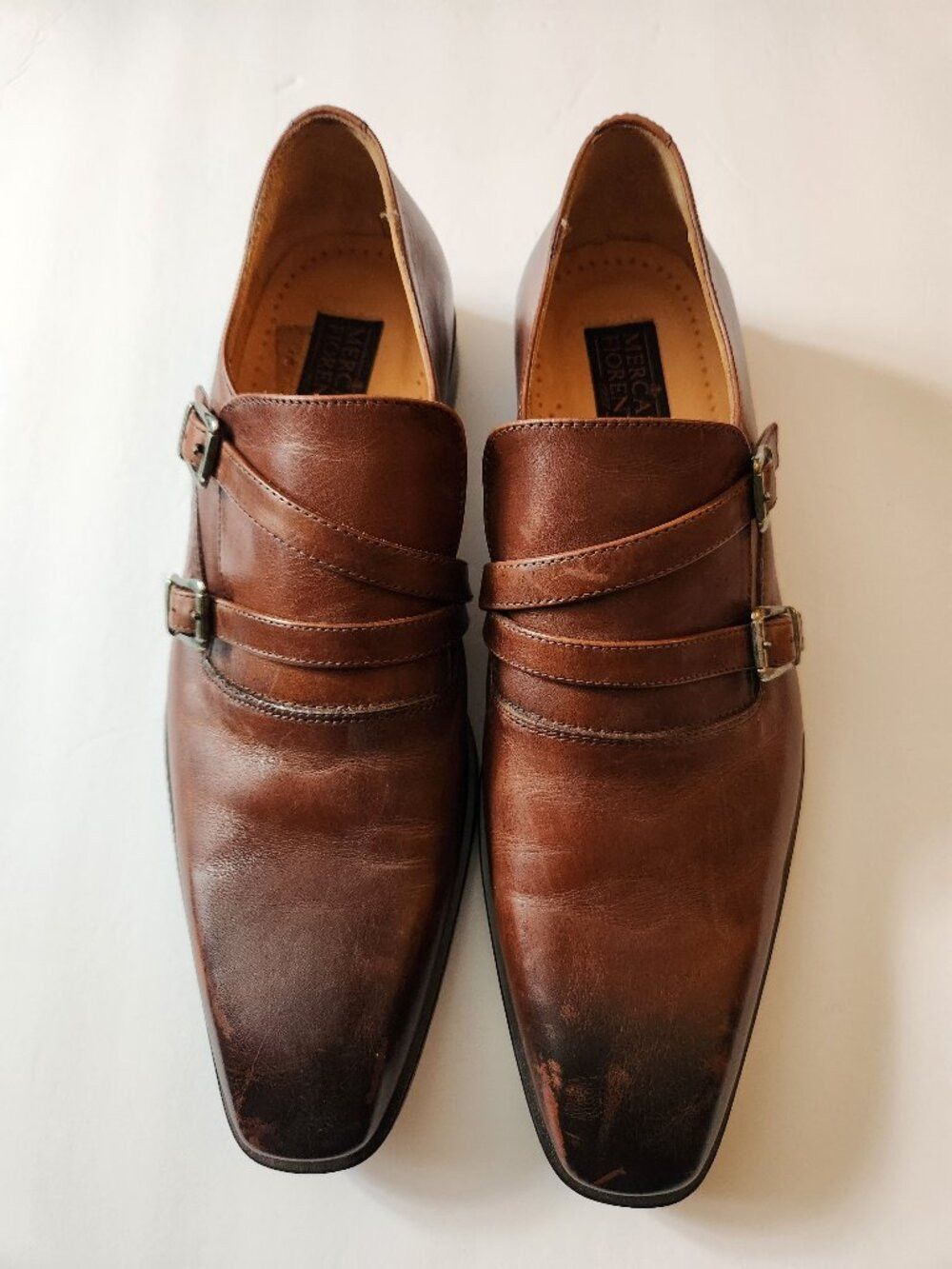 Mercanti Fiorentini Mercanti fiorentini men's brown leather dress shoes 10M Size US 10 / EU 43 - 1 Thumbnail