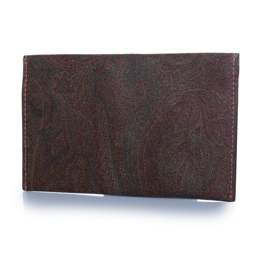 Etro Etro, leather paisley printed clutch Size ONE SIZE - 2 Thumbnail