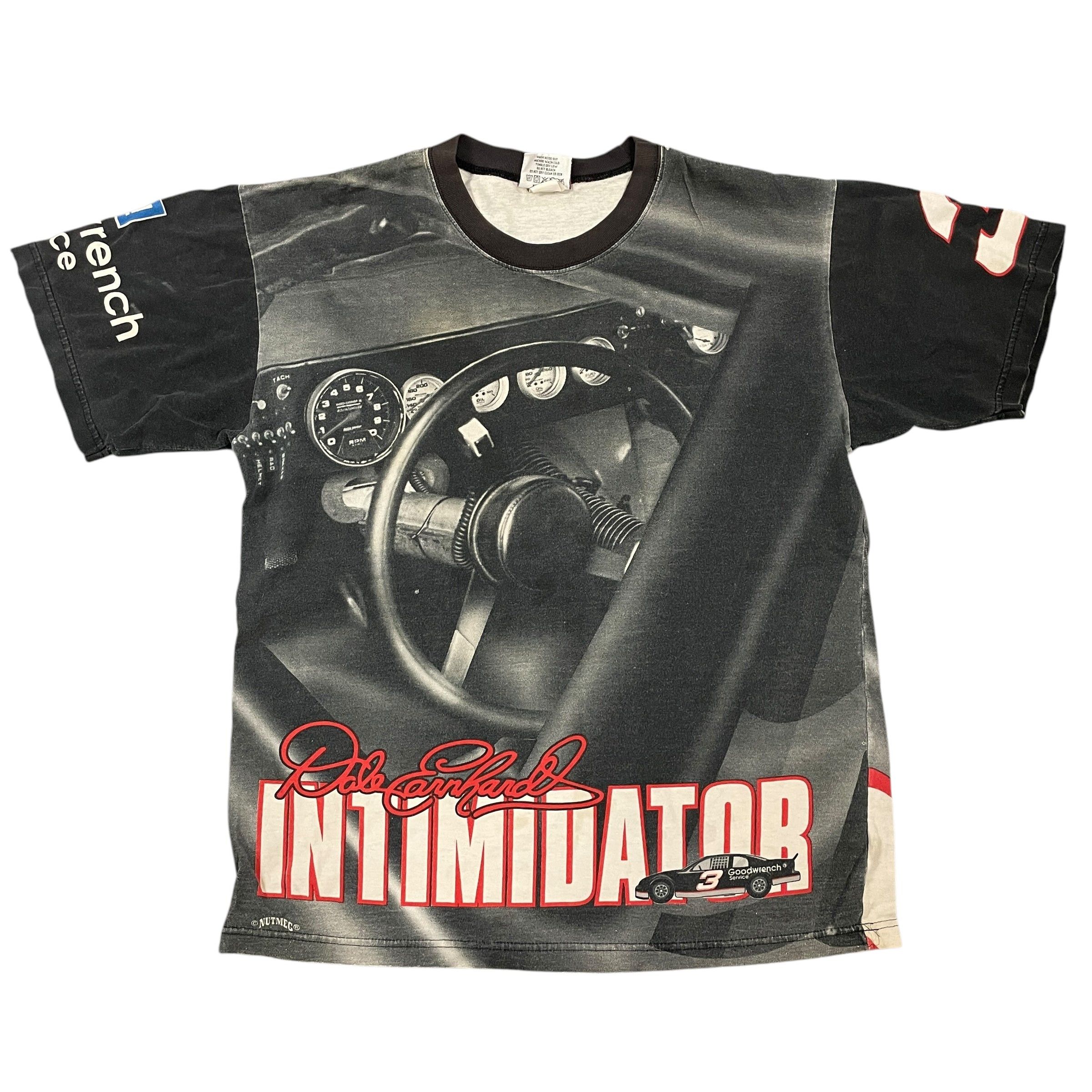 Nutmeg Dale Earnhardt "Intimidator" Vintage All Over Print T-Shirt Made In USA Nutmeg Size US L / EU 52-54 / 3 - 1 Thumbnail