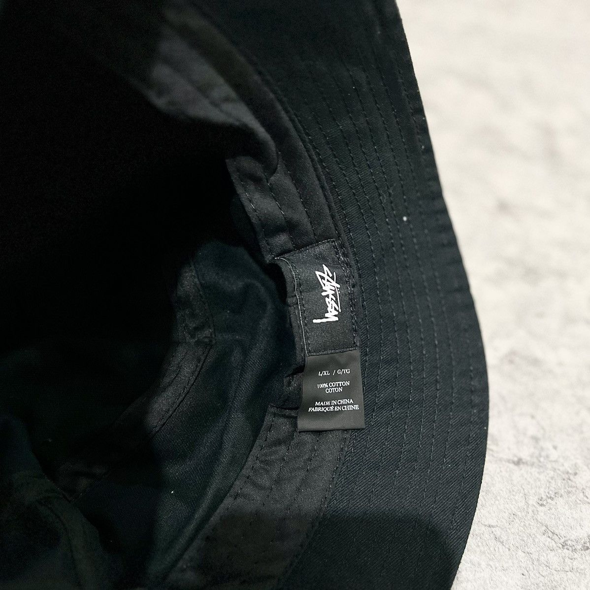 Stussy × Vintage STUSSY TRIBE BUCKET HAT BLACK Size ONE SIZE - 4 Thumbnail