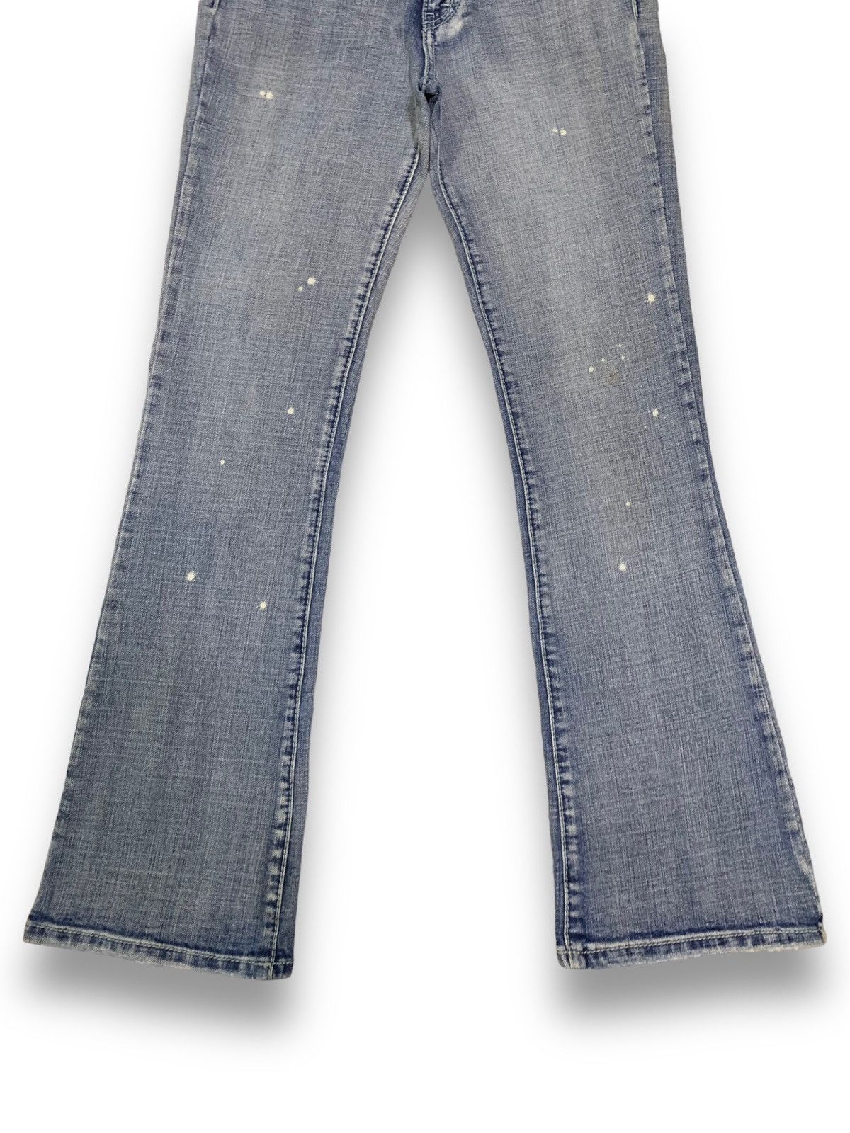 Japanese Brand Vintage Japanese OO Lala Sasson Blue Washed Flare Jeans Size 26" / US 2 / IT 38 - 8 Thumbnail