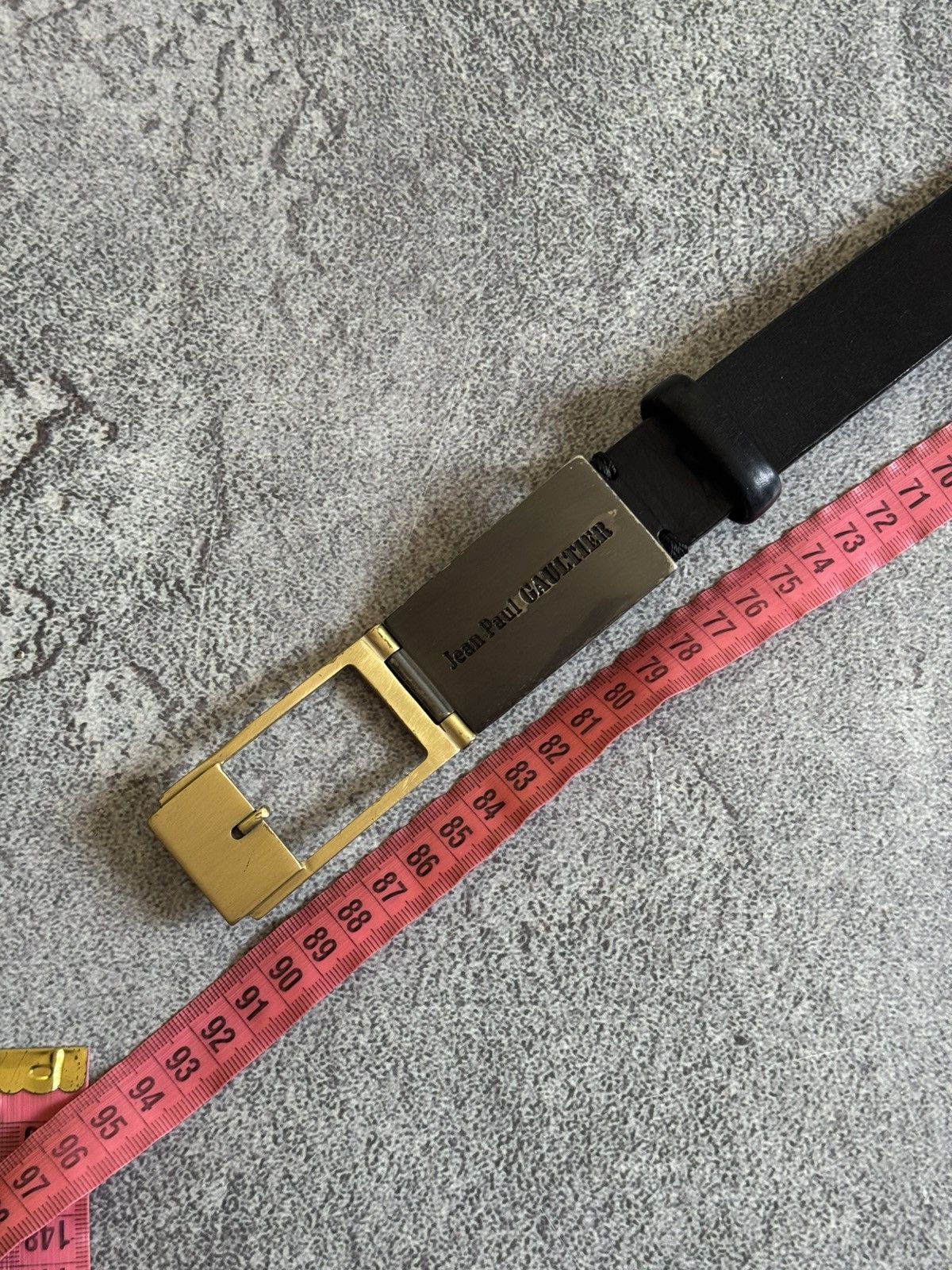 Designer × Jean Paul Gaultier Jean Paul Gaultier black leather Avantgarde belt 90s vintage Size ONE SIZE - 14 Thumbnail