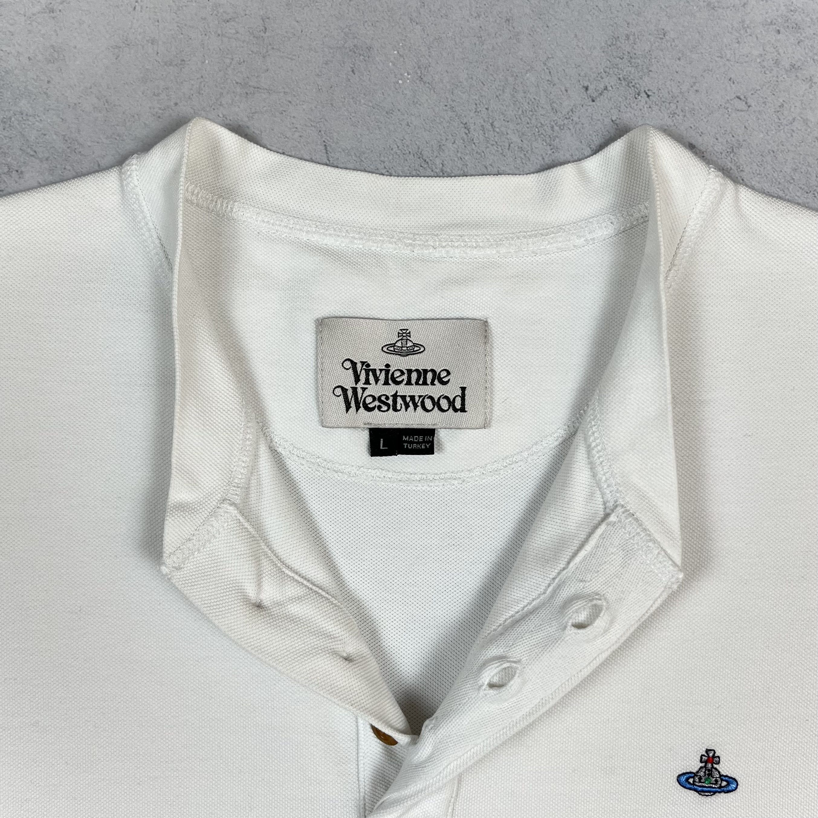 Vivienne Westwood Vivienne Westwood Orb Logo Henley T Shirt Size US L / EU 52-54 / 3 - 19 Thumbnail