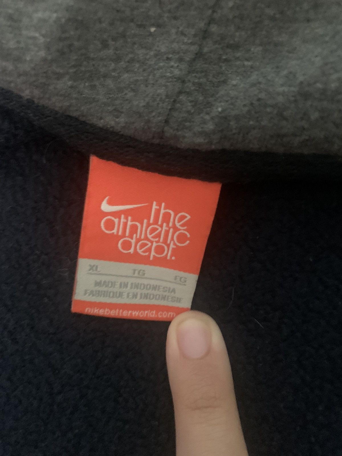 Nike × Vintage Nike vintage hoodie Size US XL / EU 56 / 4 - 3 Thumbnail