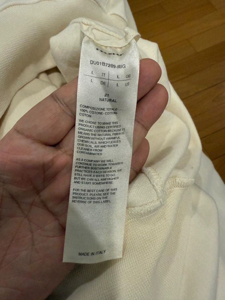 Rick Owens Rick owens Off-white hooded sweatshirt Size US L / EU 52-54 / 3 - 6 Thumbnail