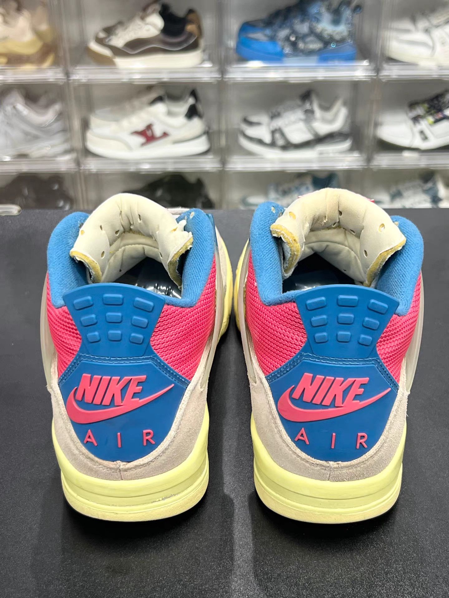 Nike Air Jordan 4 Union Pink Blue Mid Sneakers K15 Size US 11 / EU 44 - 7 Thumbnail