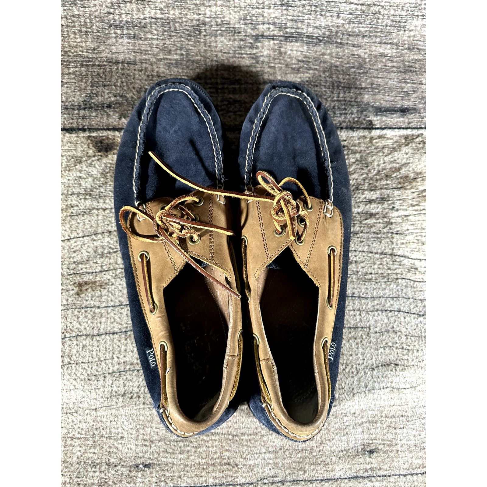 Polo Ralph Lauren Polo Ralph Lauren Bienne Boat Shoe Suede Navy Blue Men 13 D Size US 13 / EU 46 - 4 Thumbnail