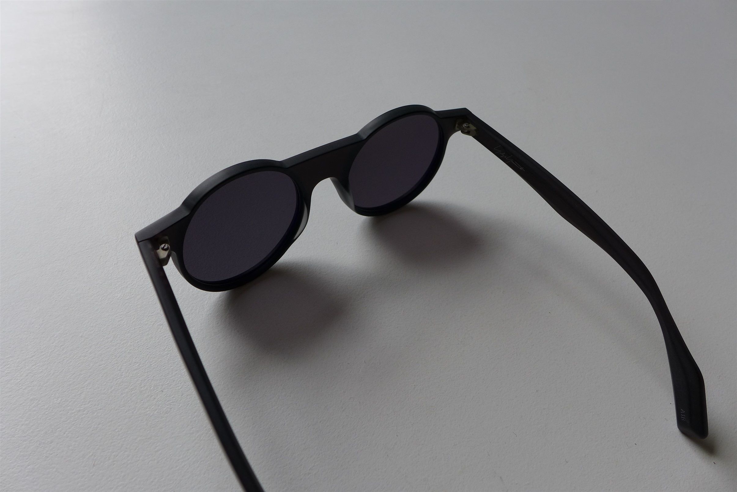 Yohji Yamamoto Yohji Yamamoto YY5014 Round Sunglasses - Matte Black- Size ONE SIZE - 7 Thumbnail