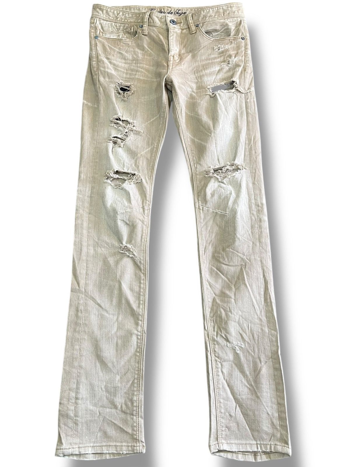 GOSTAR DE FUGA Vintage Go Star De Fuga Skinny Distressed Denim Size US 29 - 1 Thumbnail