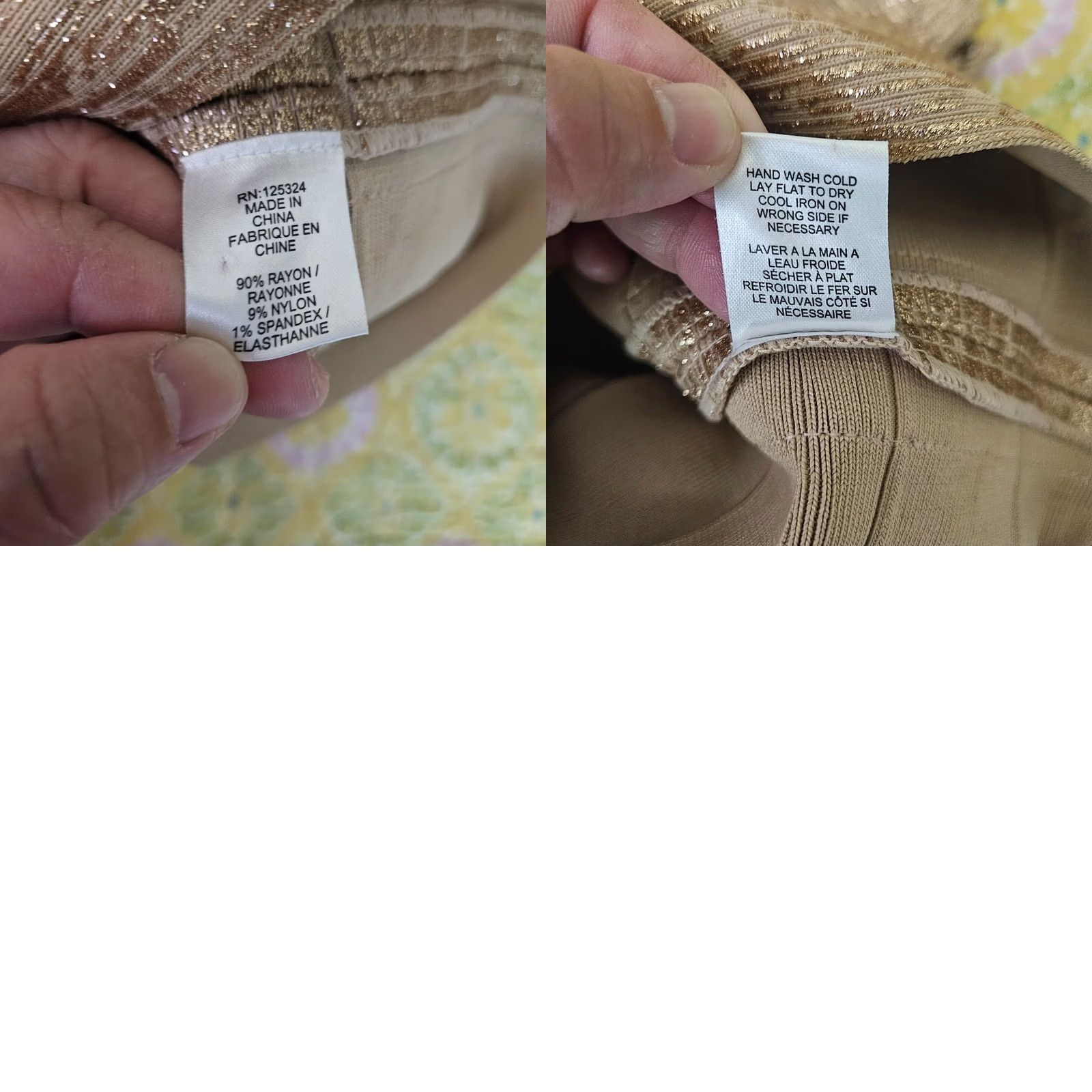 Haute Hippie Haute Hippie Skirt Mini Women XS Beige Gold Metallic Zip on Side Size 26" / US 2 / IT 38 - 8 Thumbnail