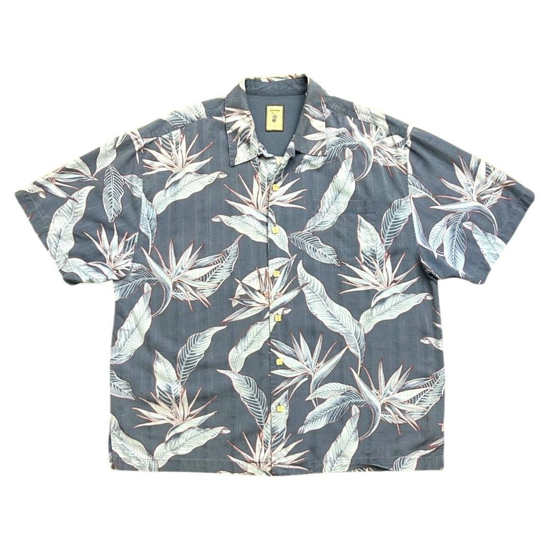 Vintage Vintage Hawaiian Jamaican Jaxx Silk Button Up Mens Shirt Size US XXL / EU 58 / 5 - 6 Thumbnail