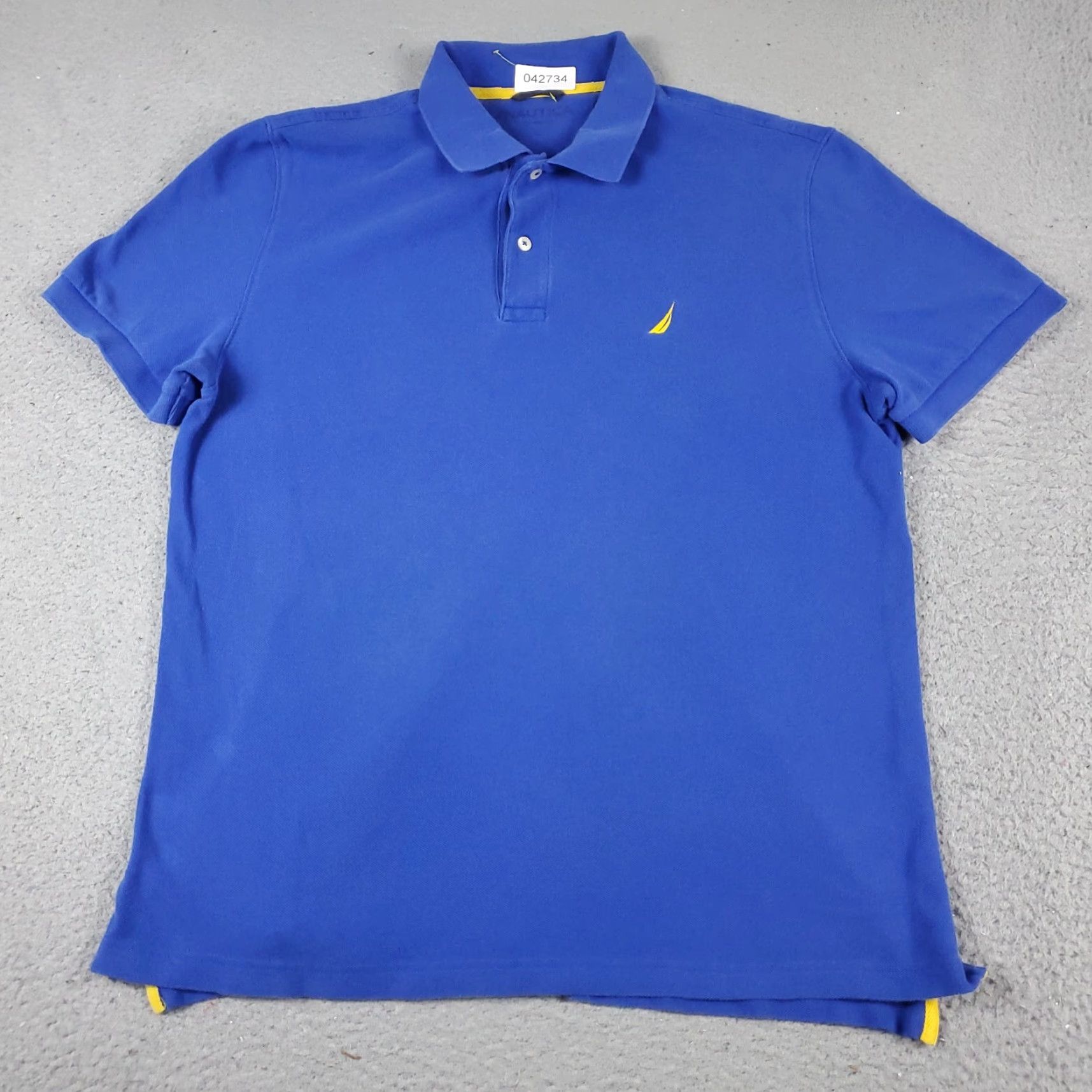 Nautica Nautica Polo Shirt Mens Large Blue Golf Casual Short Sleeve Adult Regular Fit Cotton Blend Polo Size US L / EU 52-54 / 3 - 3 Thumbnail