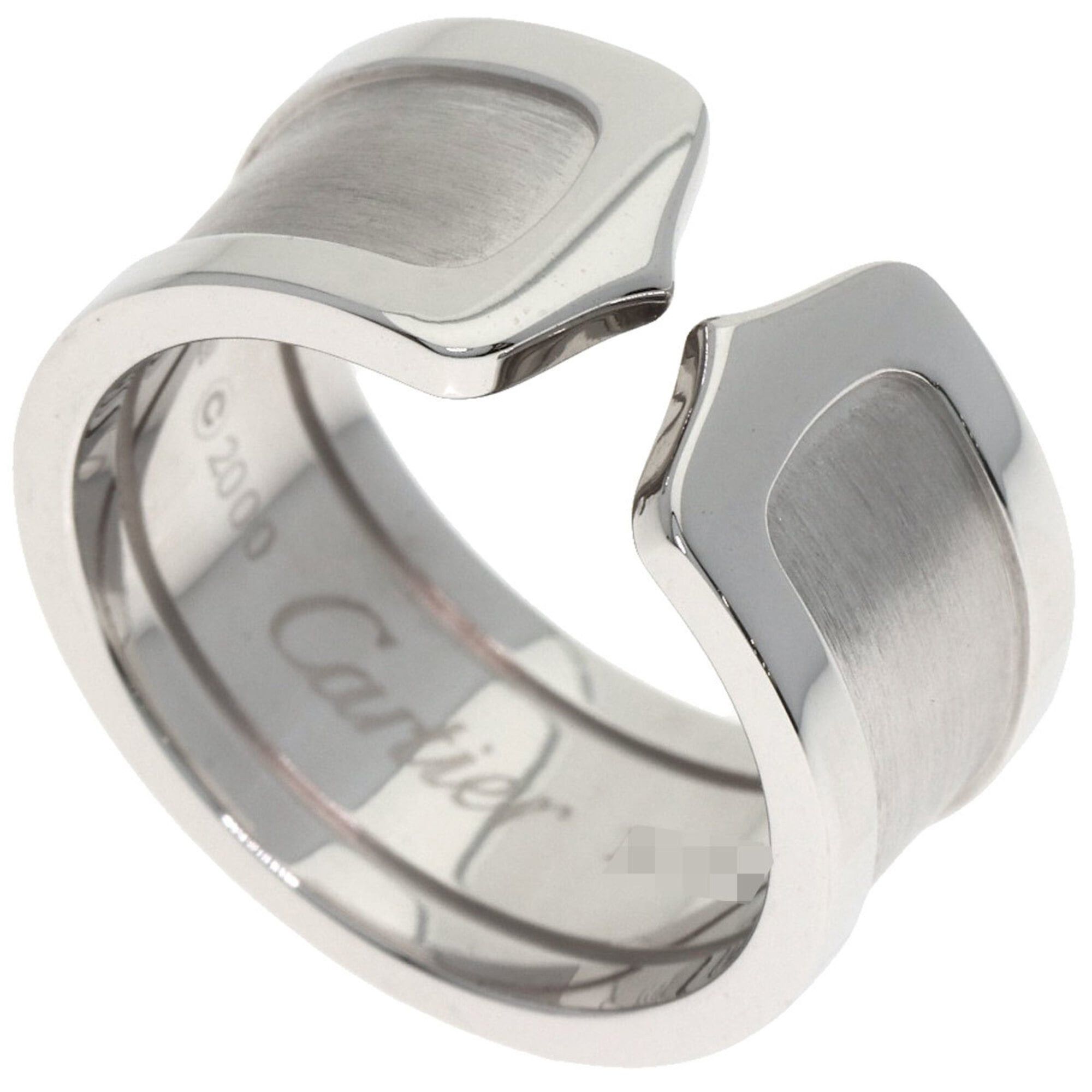 Cartier Cartier C2 LM #55 Ring, 18K White Gold, Women's, CARTIER Size ONE SIZE - 1 Thumbnail