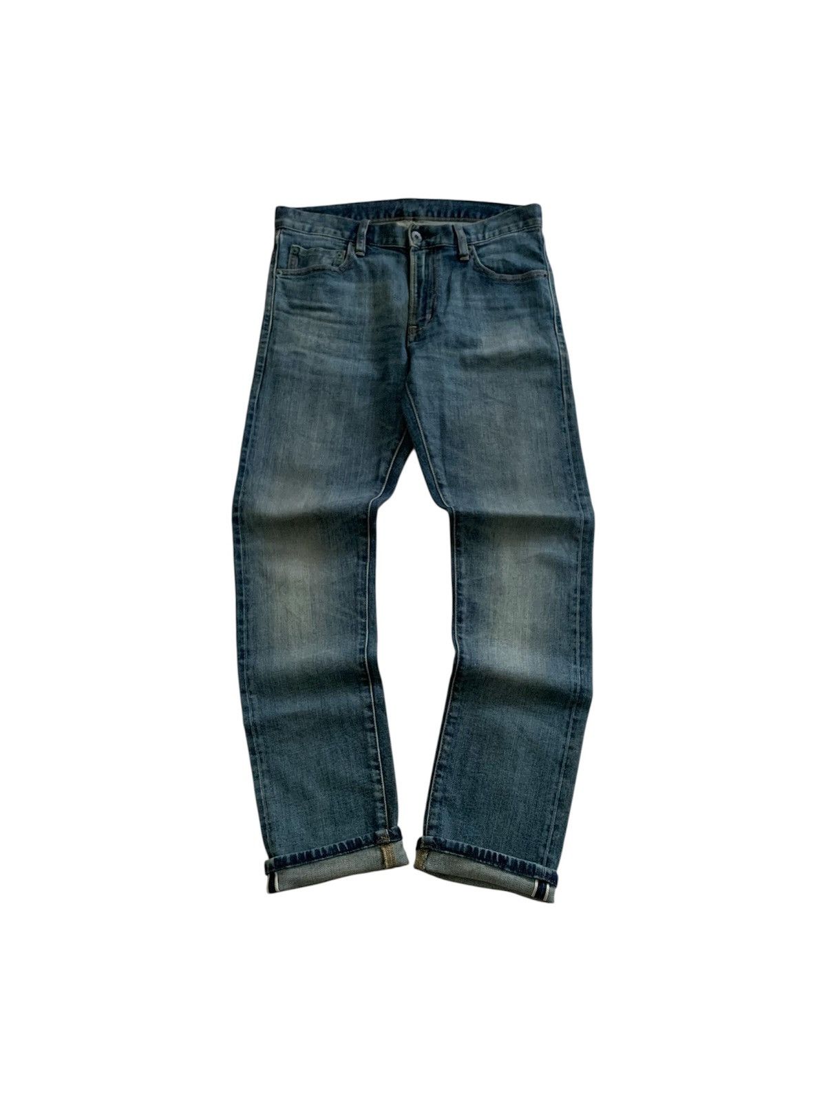 Undercover × Uniqlo Uniqlo Denim Slim Straight Redline Blue Jeans Size US 30 / EU 46 - 1 Thumbnail